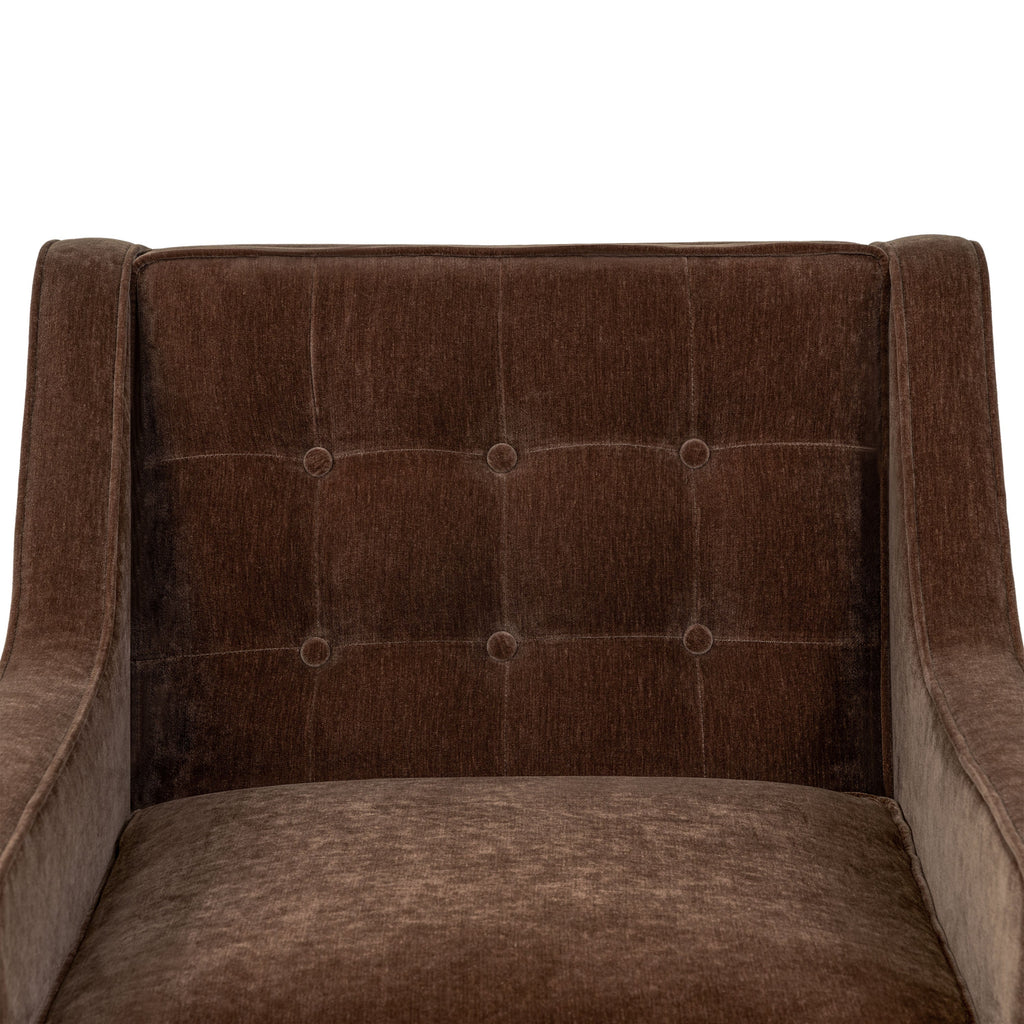 Fauteuil en tissu | Marron bronzé