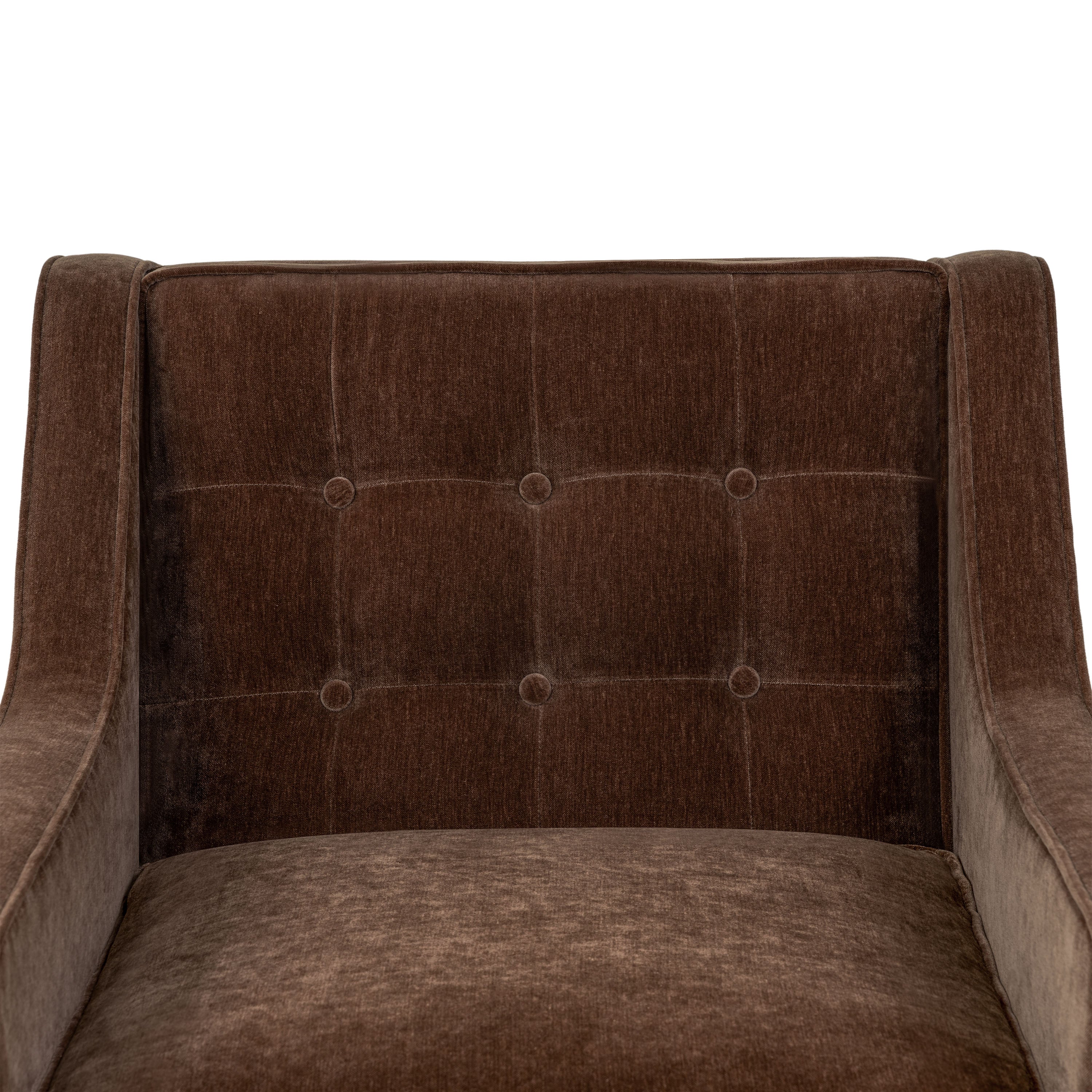 Fauteuil en tissu | Marron bronzé