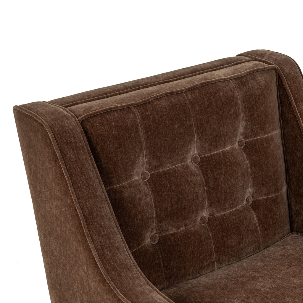 Fauteuil en tissu | Marron bronzé