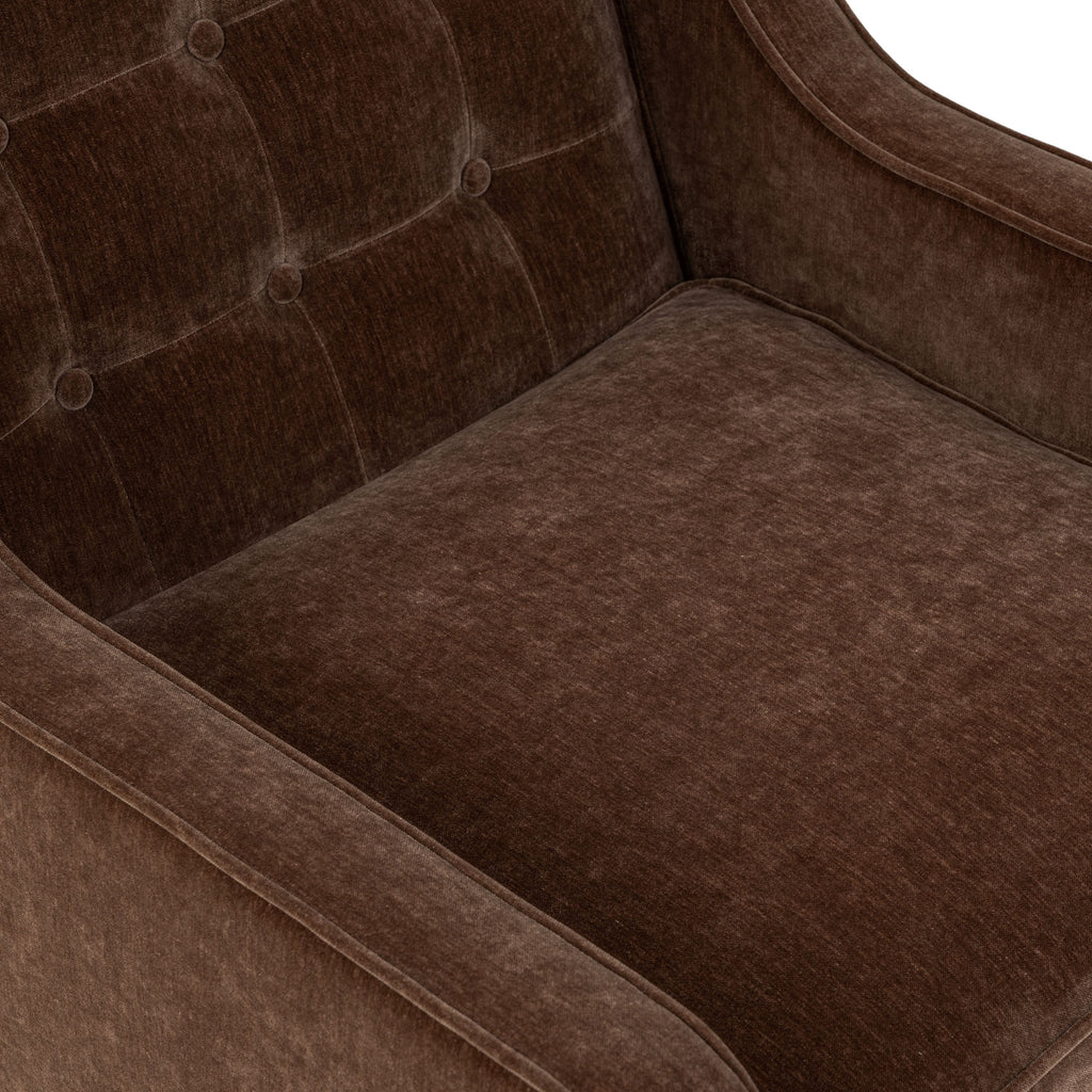 Fauteuil en tissu | Marron bronzé