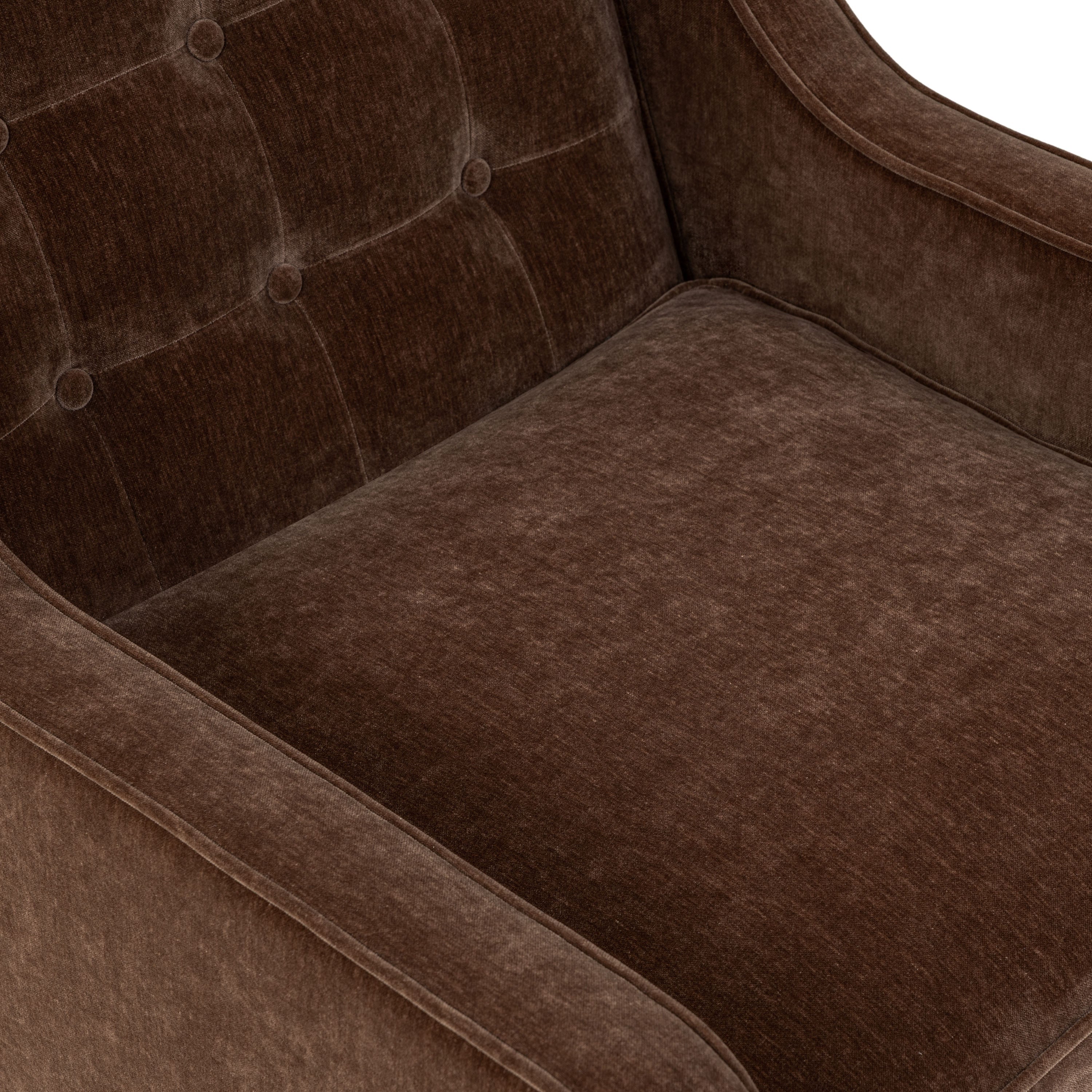 Fauteuil en tissu | Marron bronzé