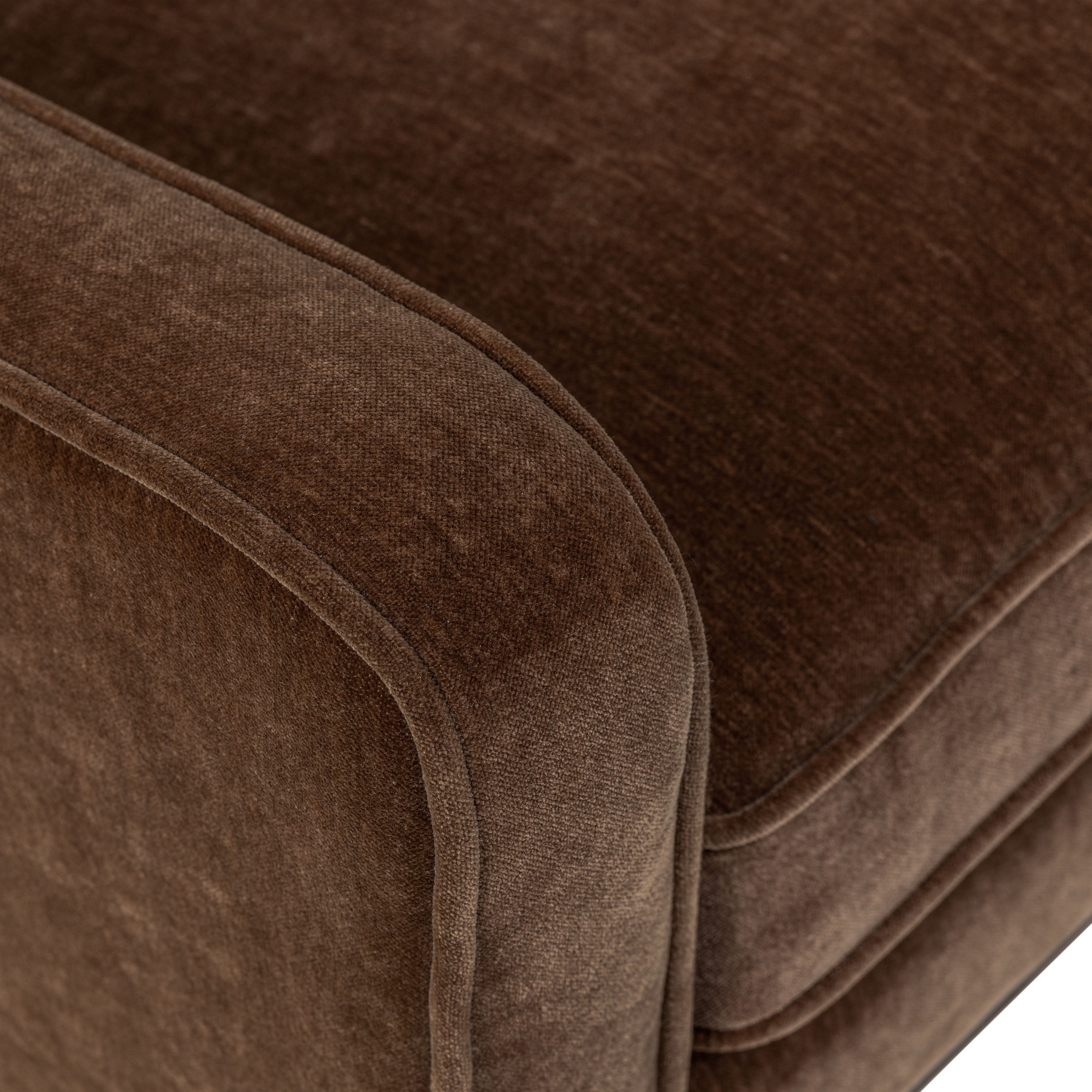 Fauteuil en tissu | Marron bronzé