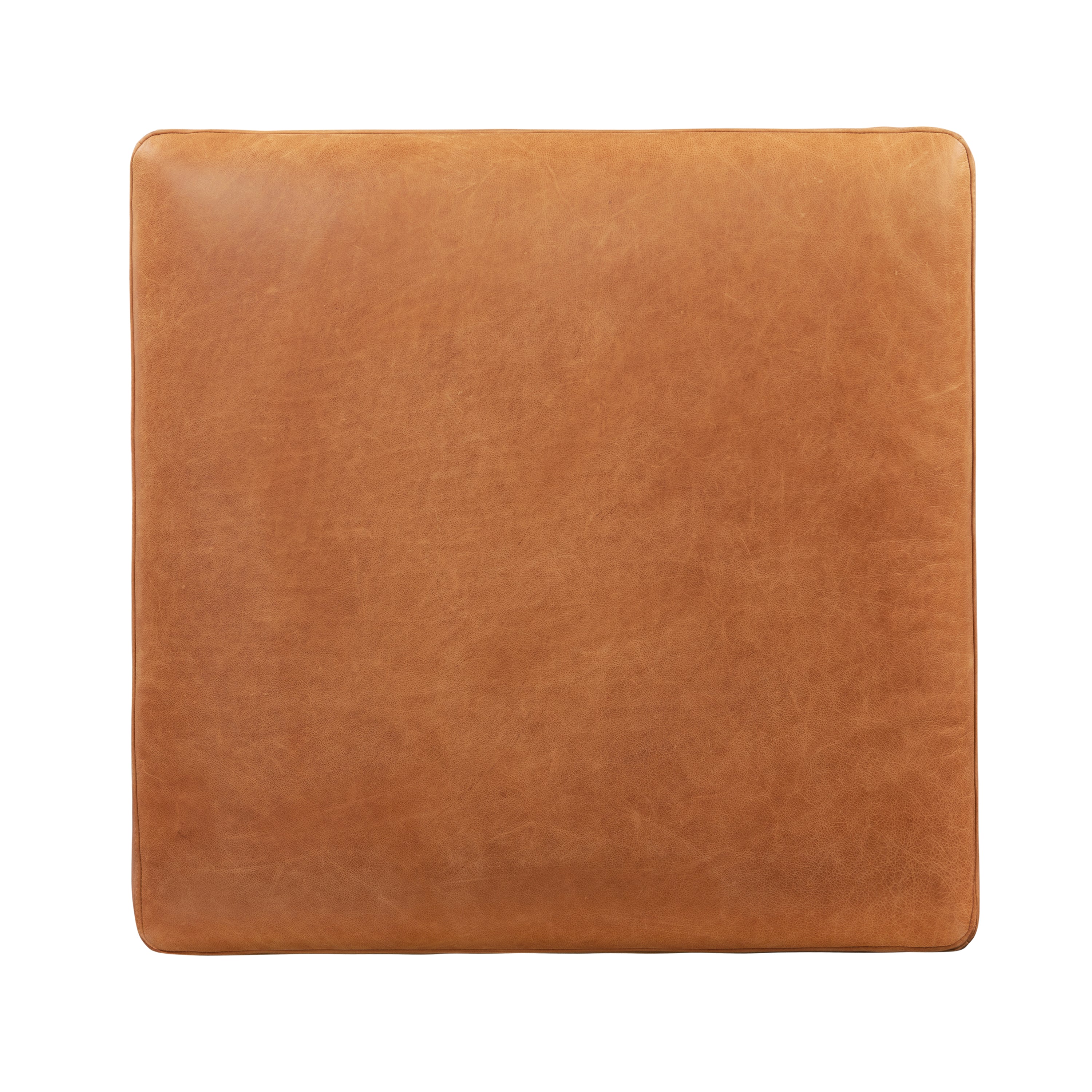 Repose-pieds en cuir | Tan Cognac