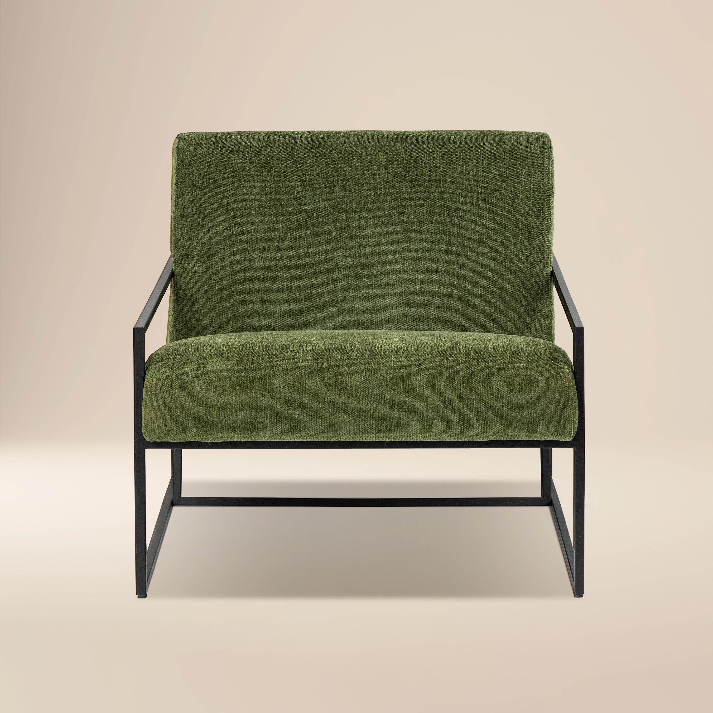 Fauteuil en tissu | Vert vieilli