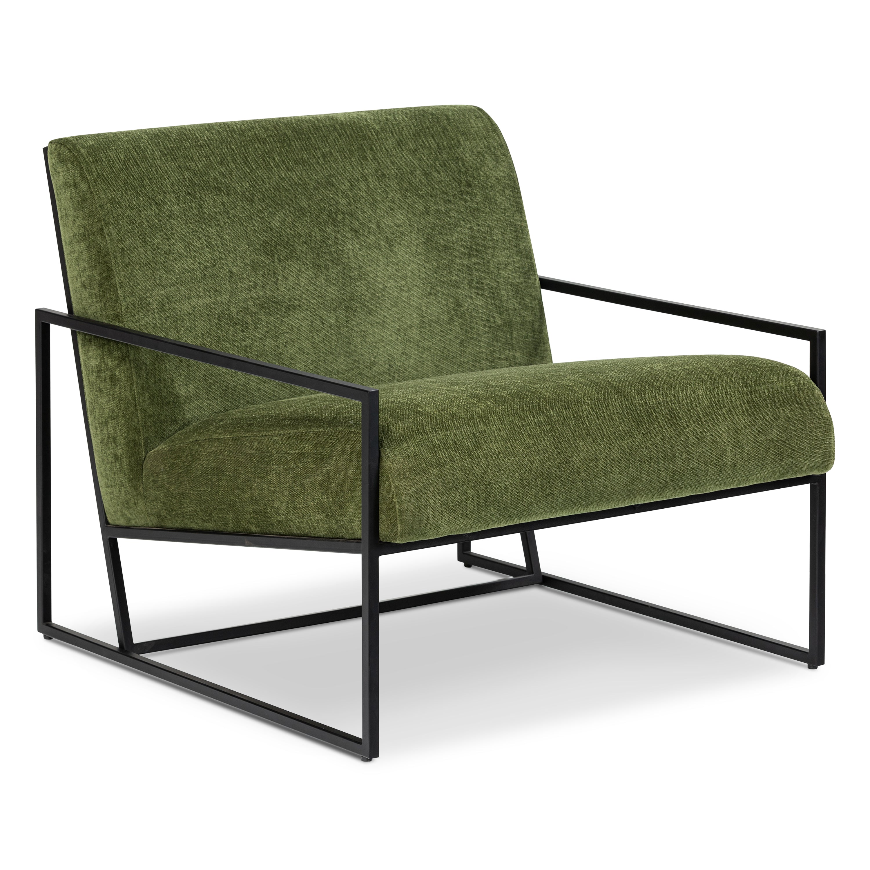 Fauteuil en tissu | Vert vieilli