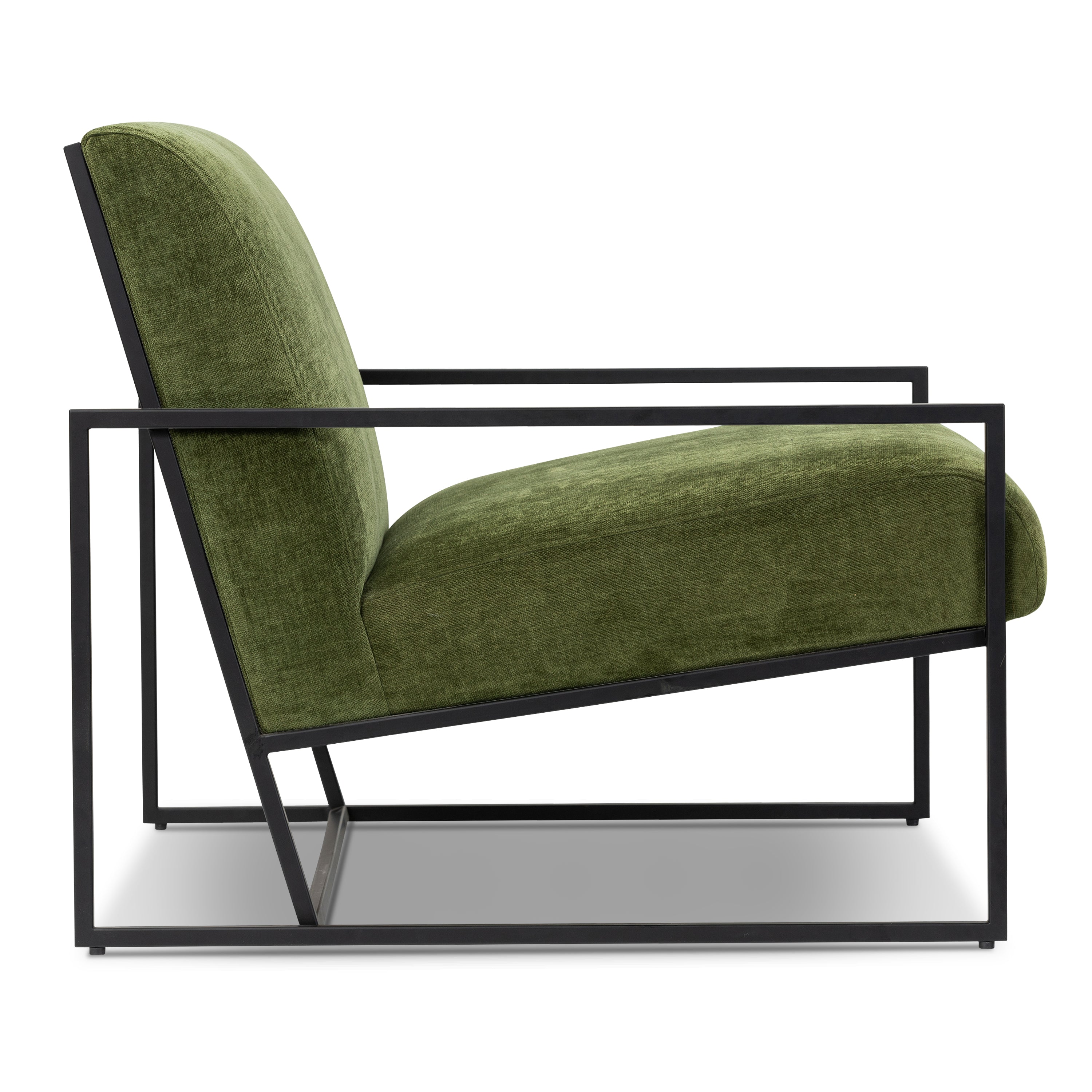 Fauteuil en tissu | Vert vieilli