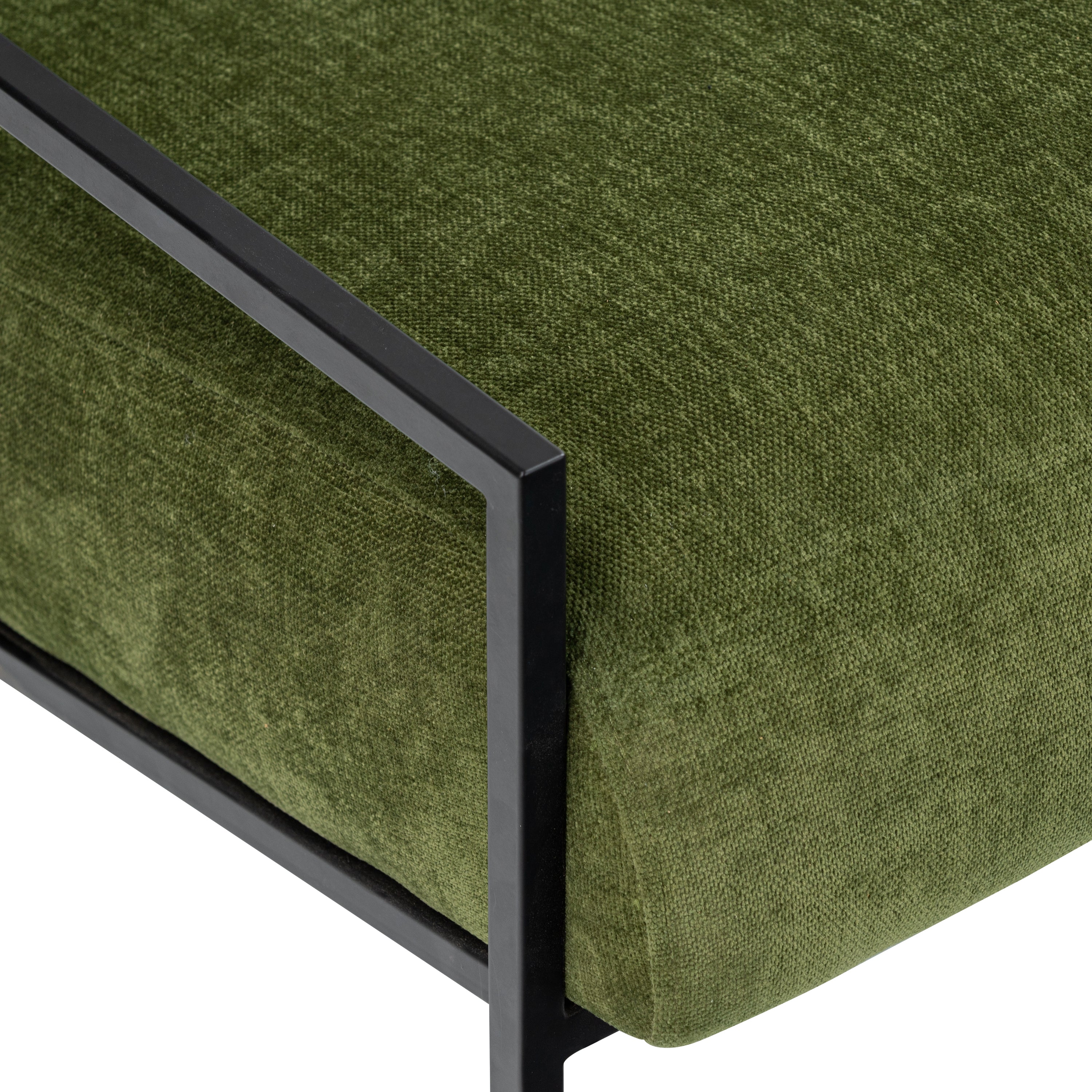 Fauteuil en tissu | Vert vieilli