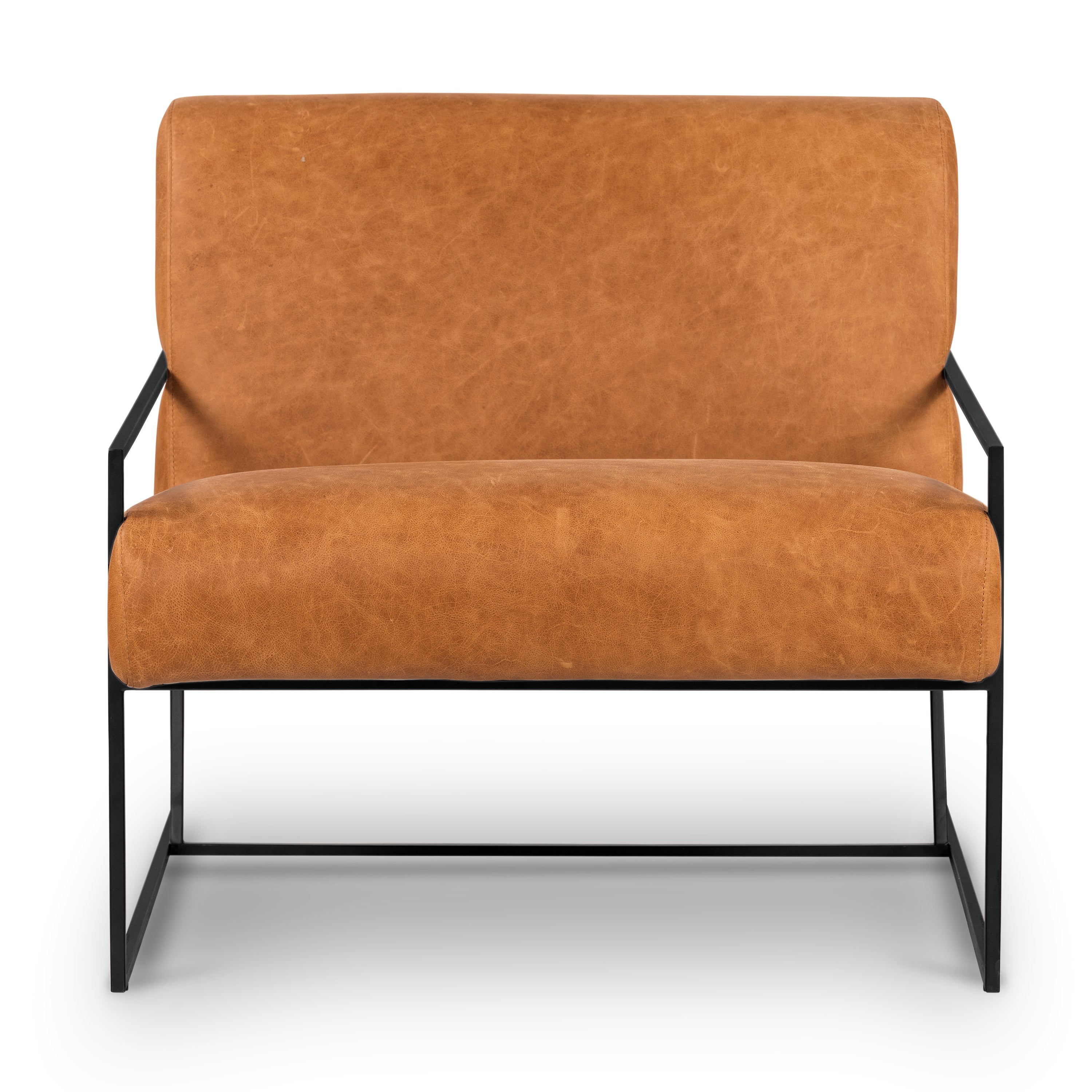 Fauteuil Lounge en Cuir | Cognac Tanné