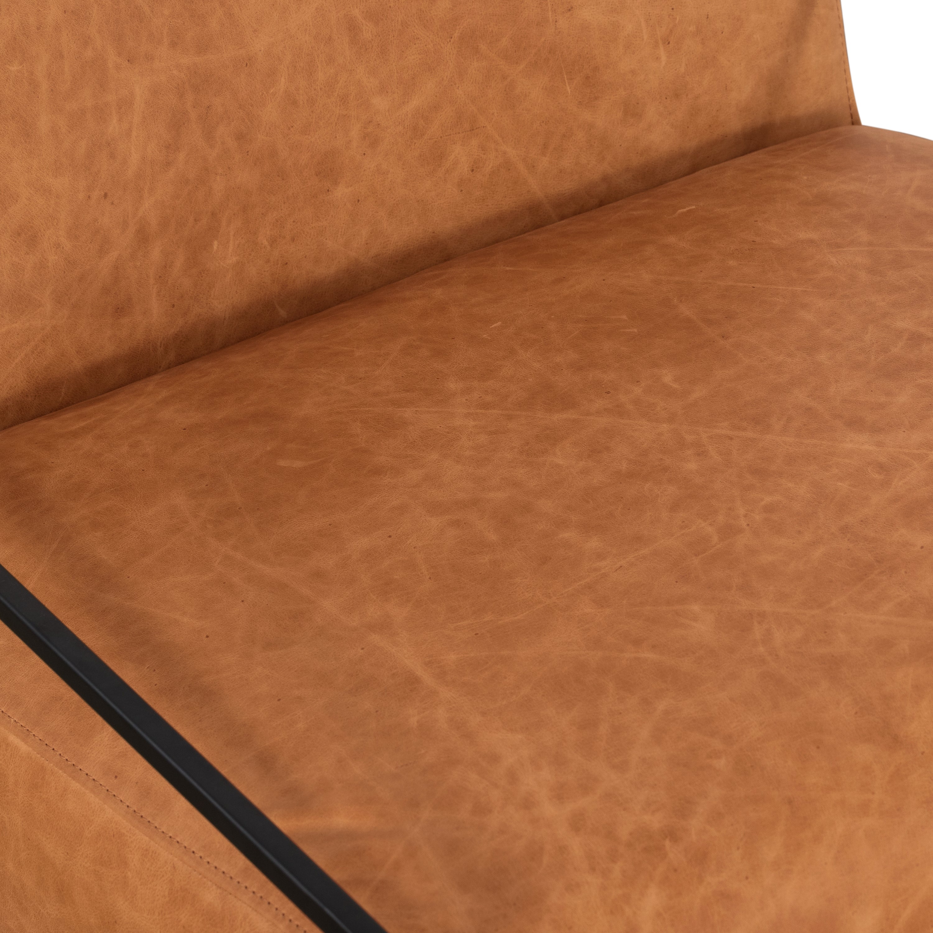 Fauteuil Lounge en Cuir | Cognac Tanné
