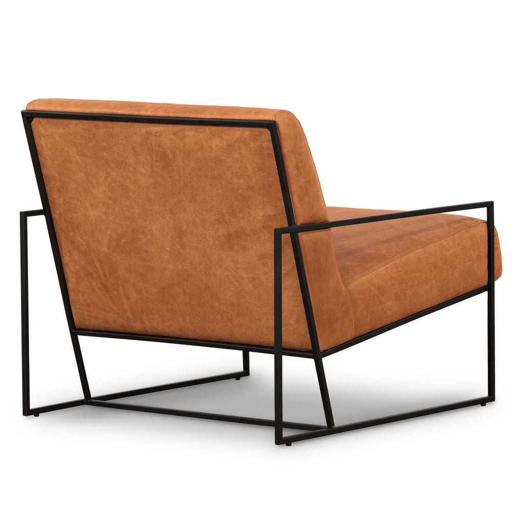 Fauteuil Lounge en Cuir | Cognac Tanné