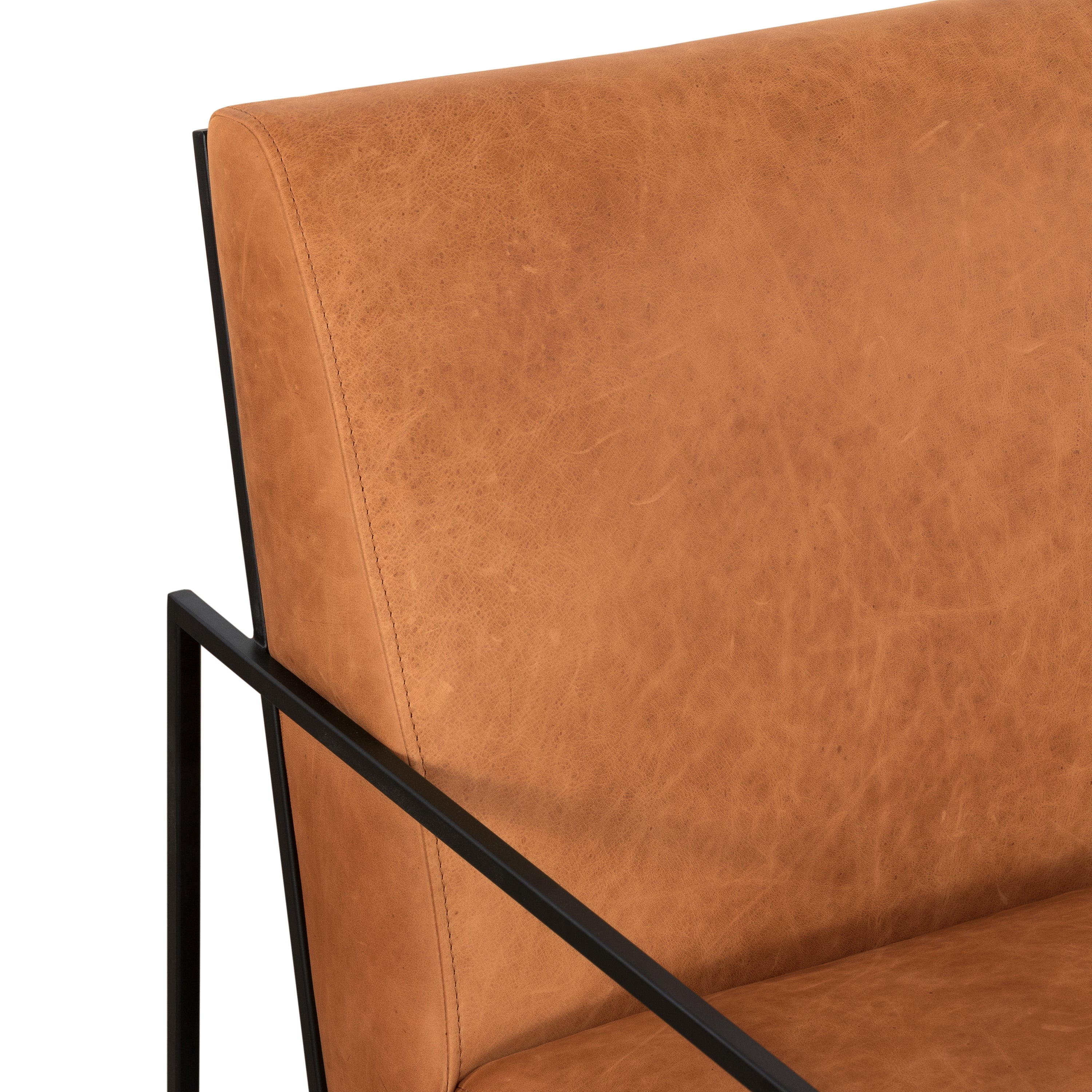 Fauteuil Lounge en Cuir | Cognac Tanné