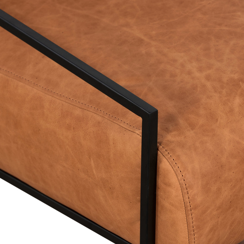 Fauteuil Lounge en Cuir | Cognac Tanné