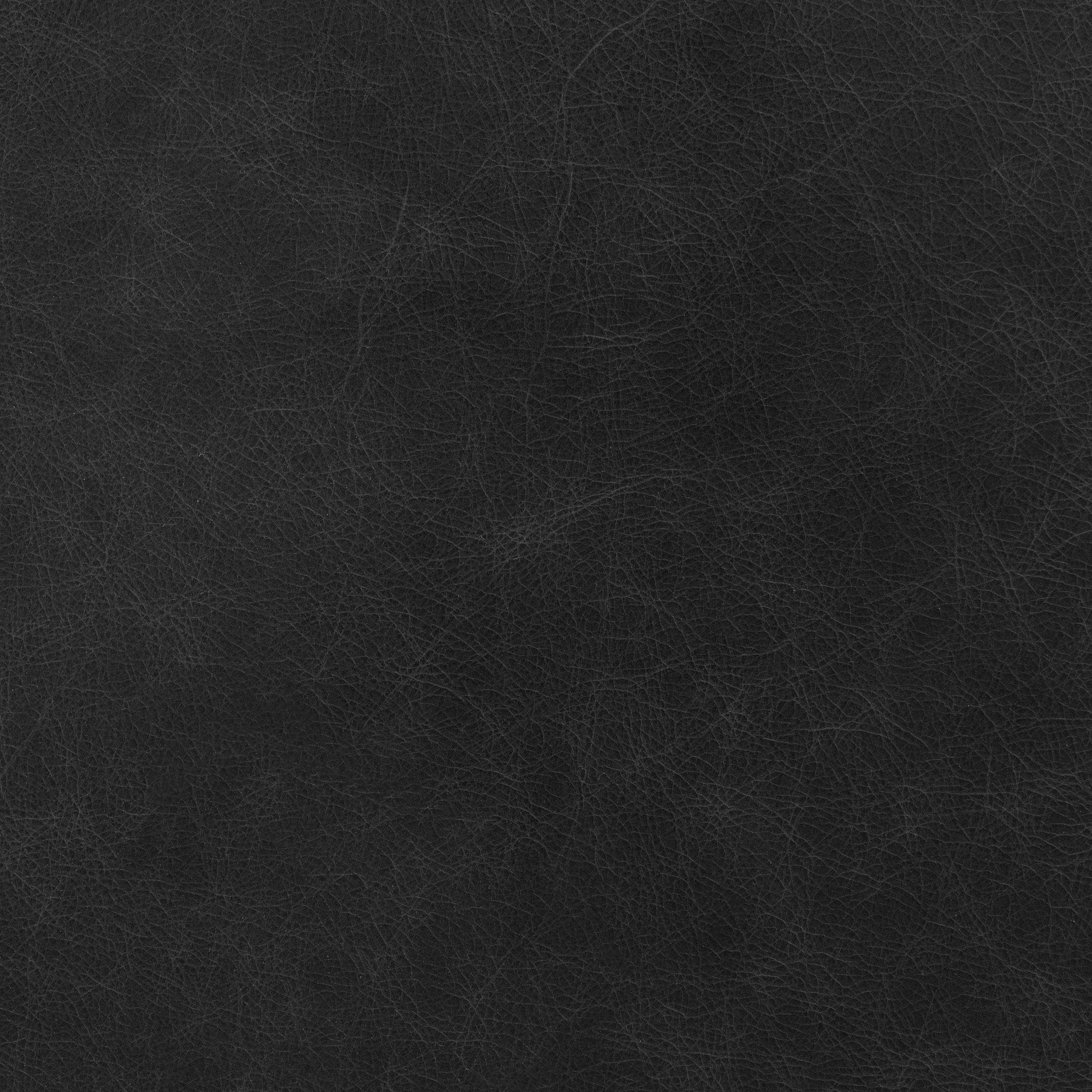 Ottoman en cuir | Noir onyx