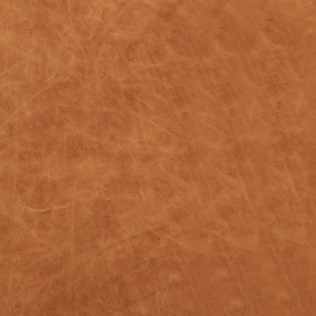 Pouf en cuir | Cognac