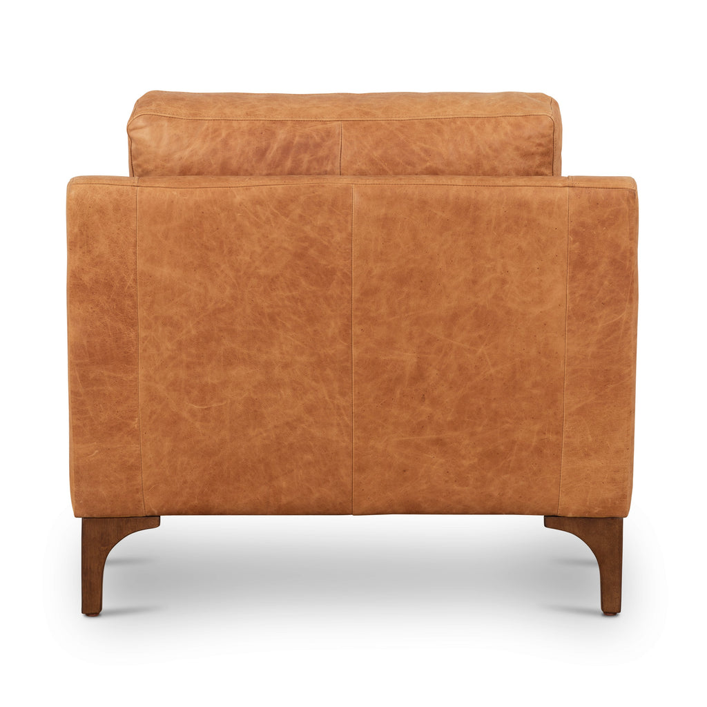 Fauteuil club en cuir | Cognac