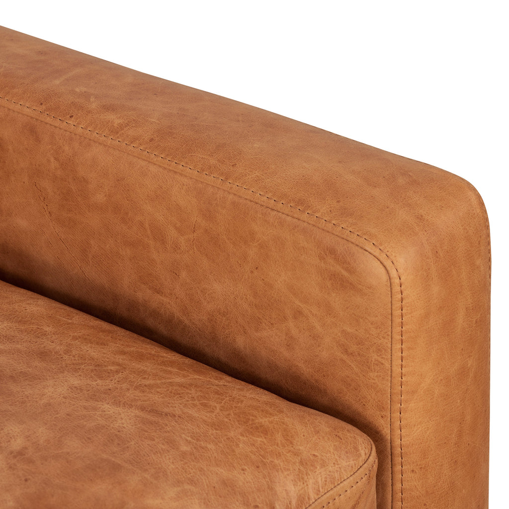 Fauteuil club en cuir | Cognac