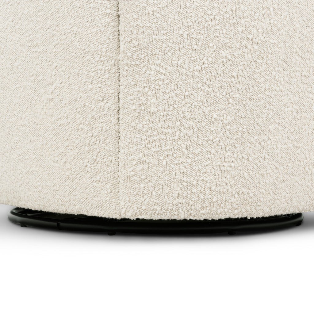 Fauteuil Pivotant | Boucle Blanc Crème