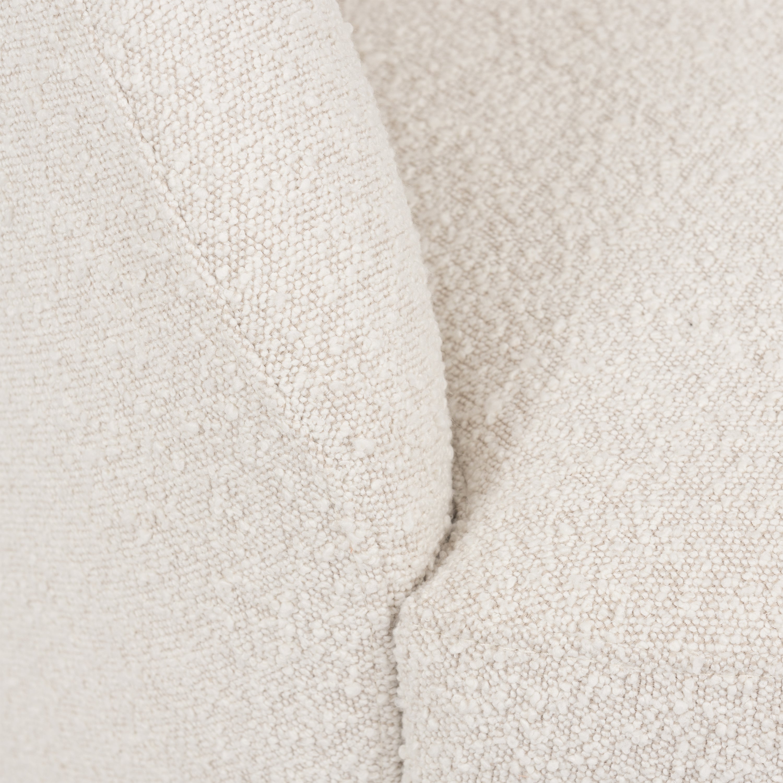 Fauteuil Pivotant | Boucle Blanc Crème