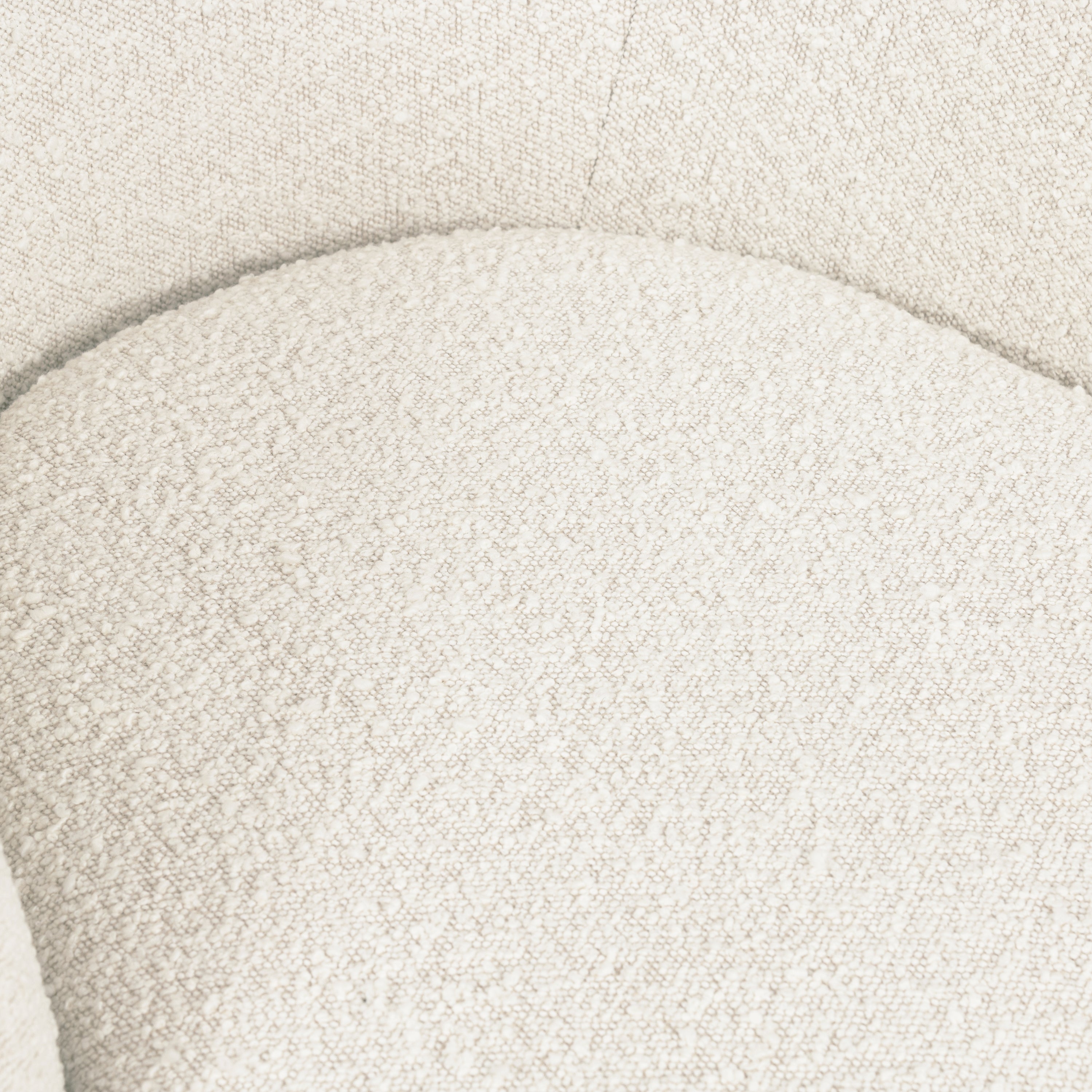 Fauteuil Pivotant | Boucle Blanc Crème