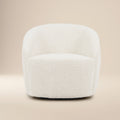 Fauteuil Pivotant | Boucle Blanc Crème