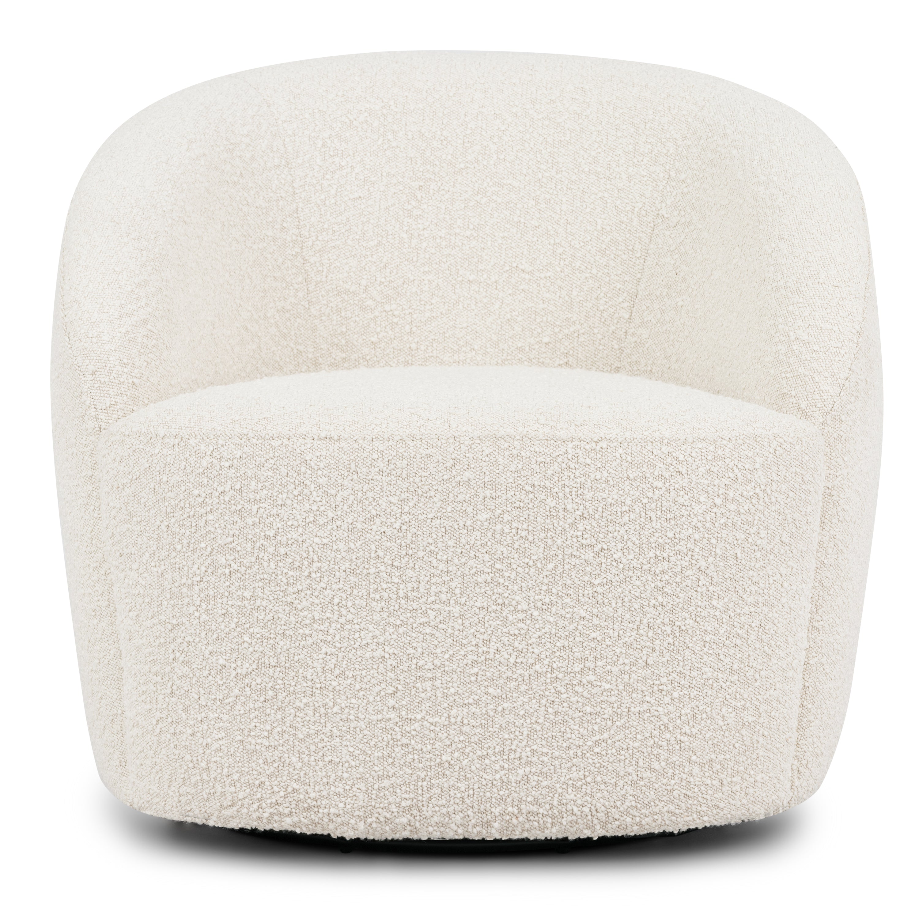 Fauteuil Pivotant | Boucle Blanc Crème