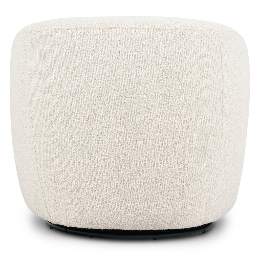 Fauteuil Pivotant | Boucle Blanc Crème
