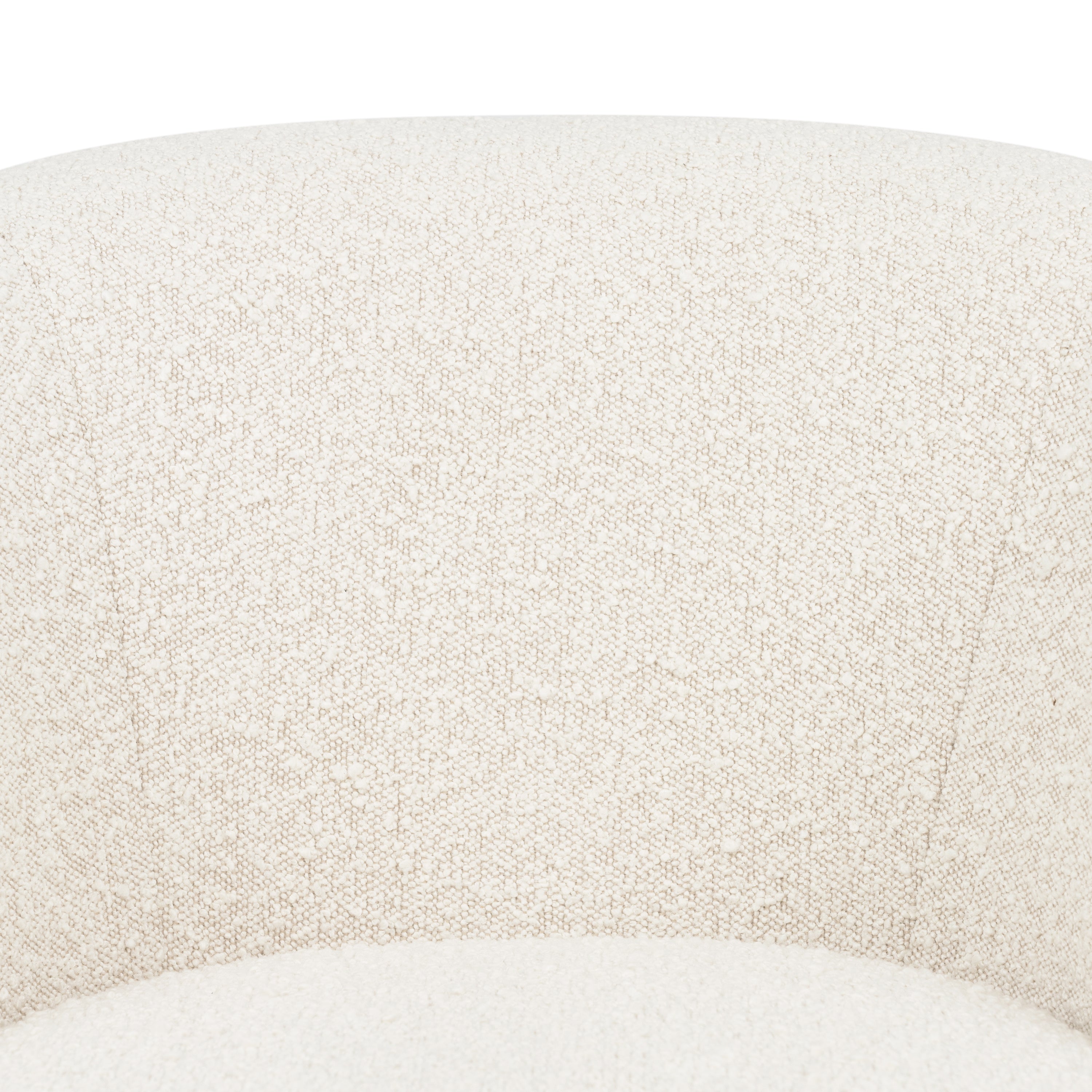Fauteuil Pivotant | Boucle Blanc Crème