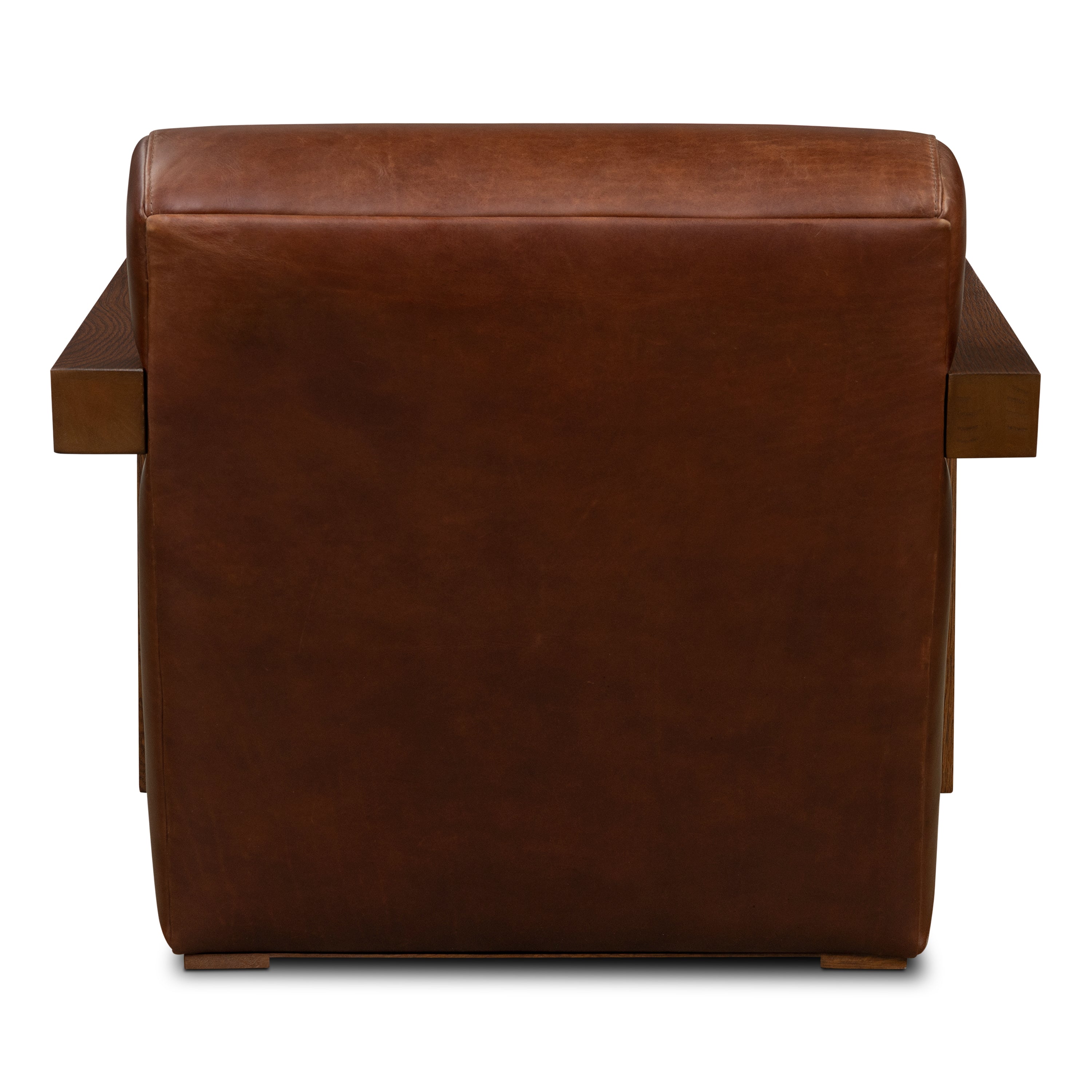 Fauteuil en cuir | Marron Oscuro