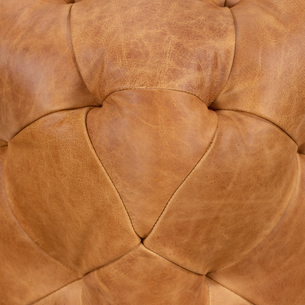 Ottoman en cuir | Havane
