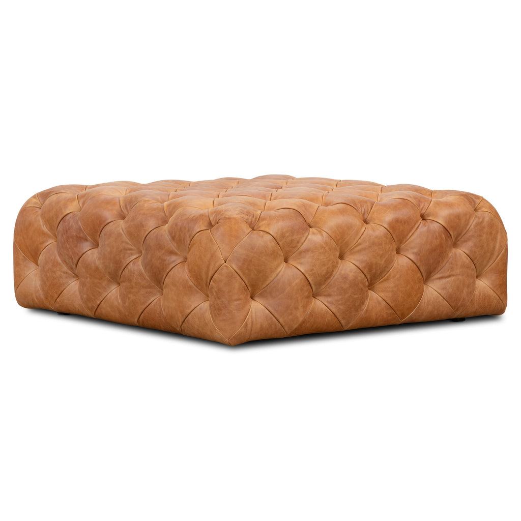 Ottoman en cuir | Havane