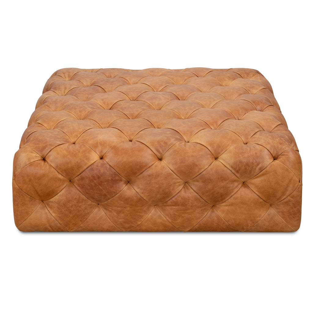 Ottoman en cuir | Havane