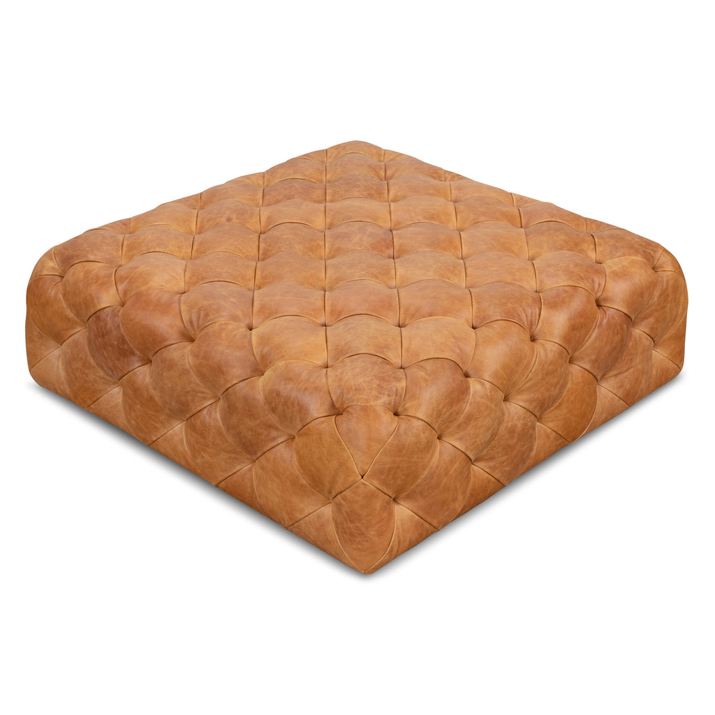 Ottoman en cuir | Havane
