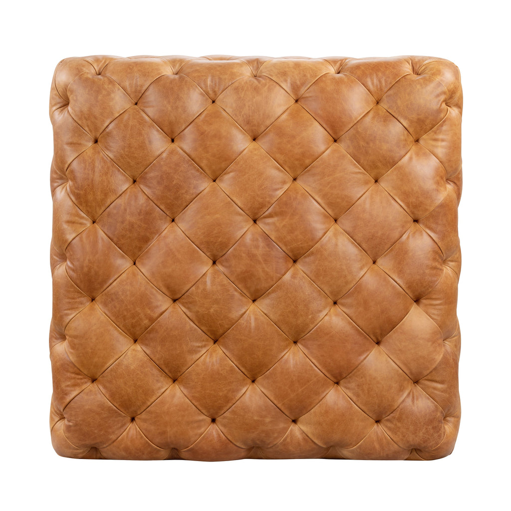 Ottoman en cuir | Havane