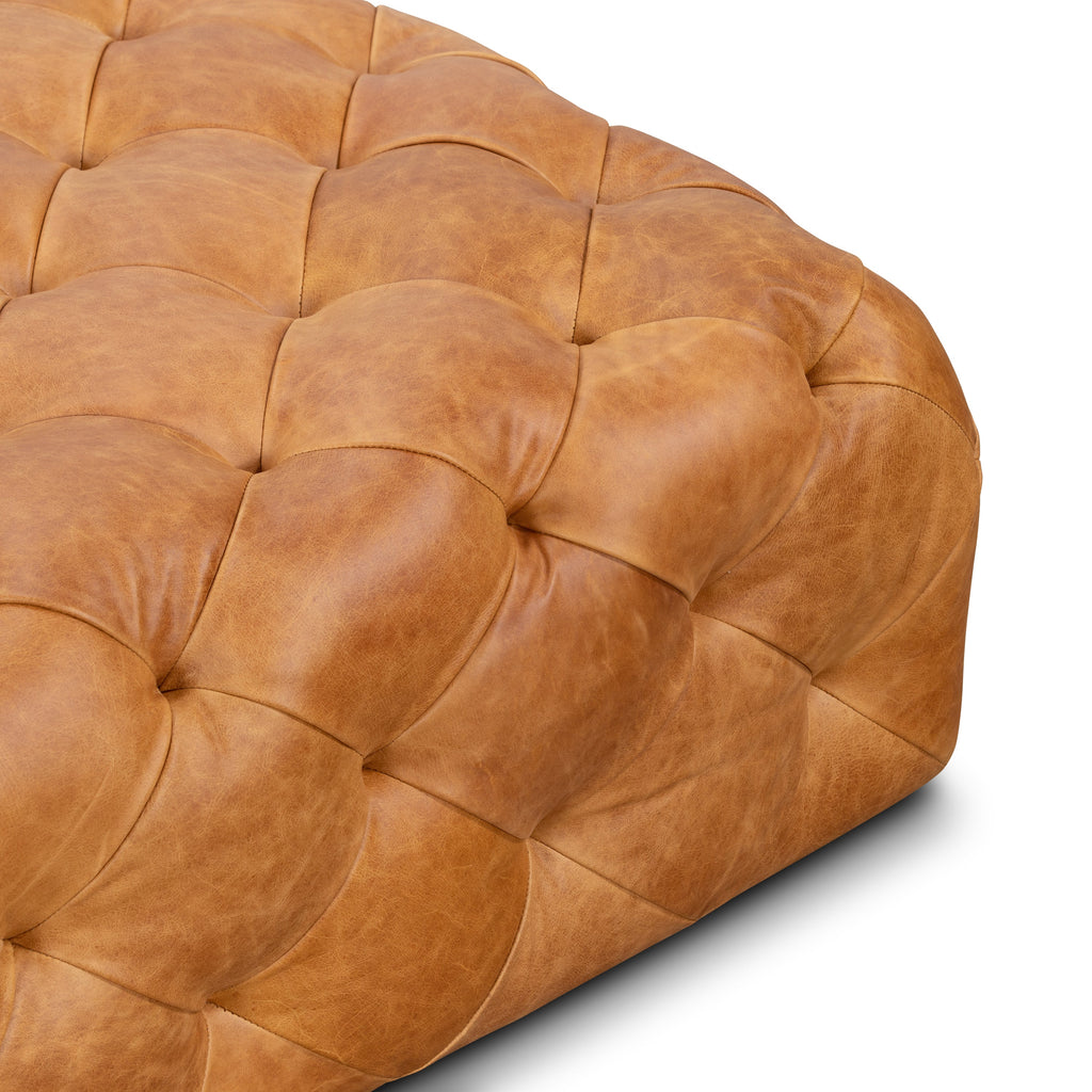 Ottoman en cuir | Havane