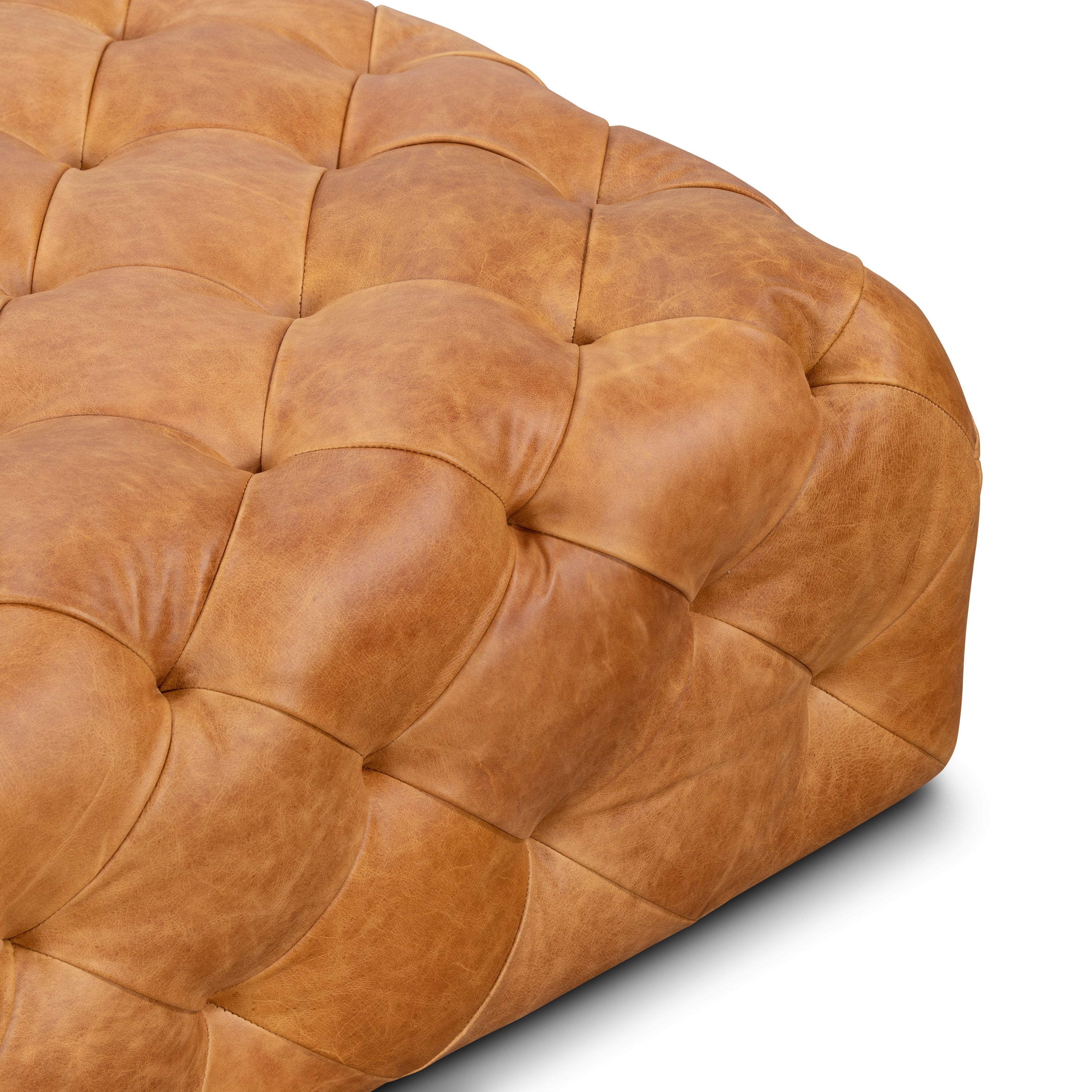 Ottoman en cuir | Havane