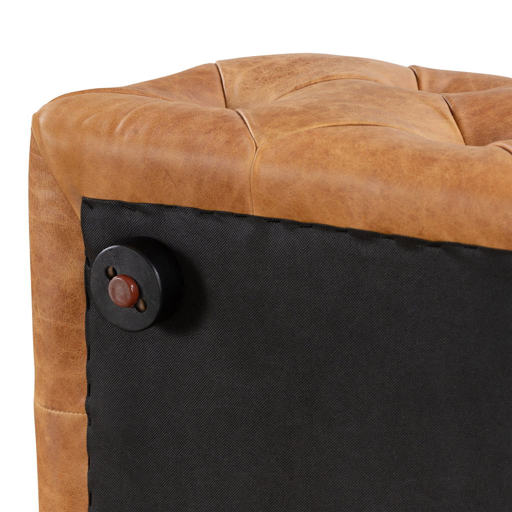 Ottoman en cuir | Havane