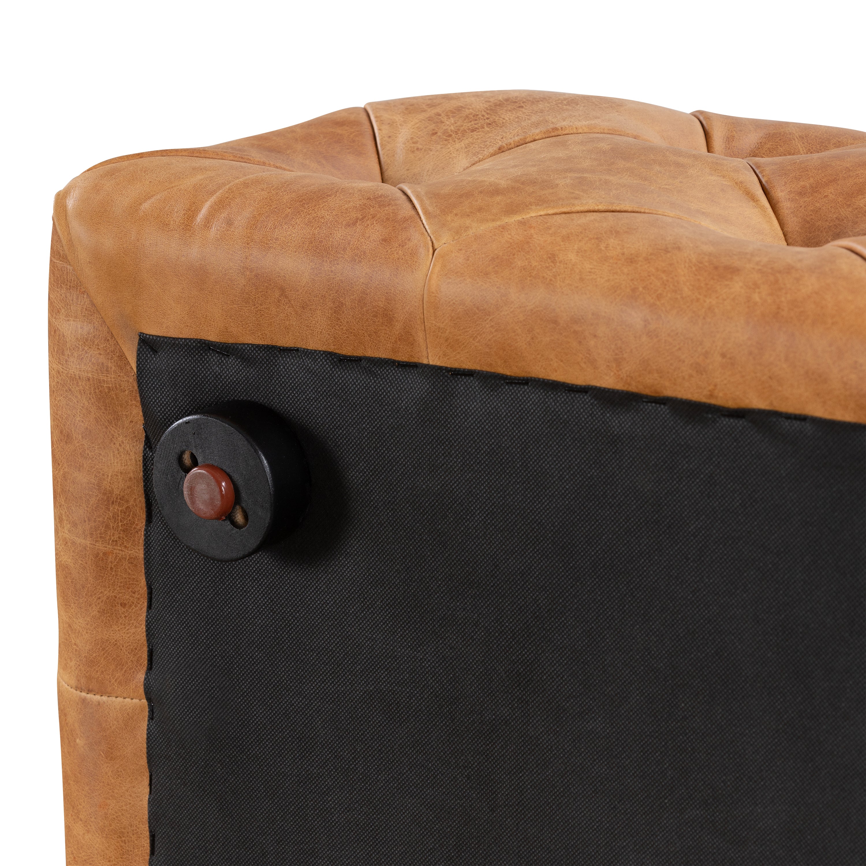 Ottoman en cuir | Havane