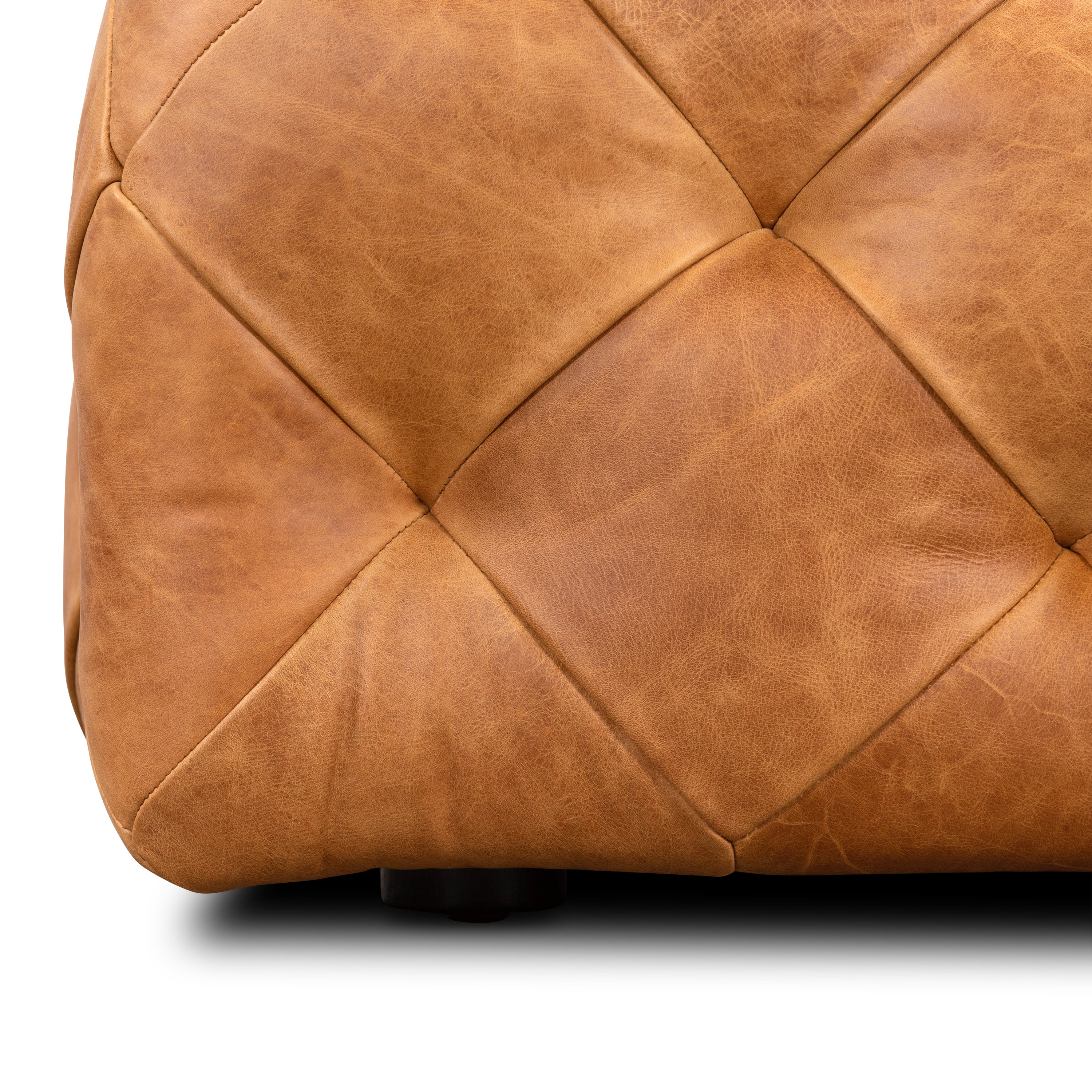Ottoman en cuir | Havane