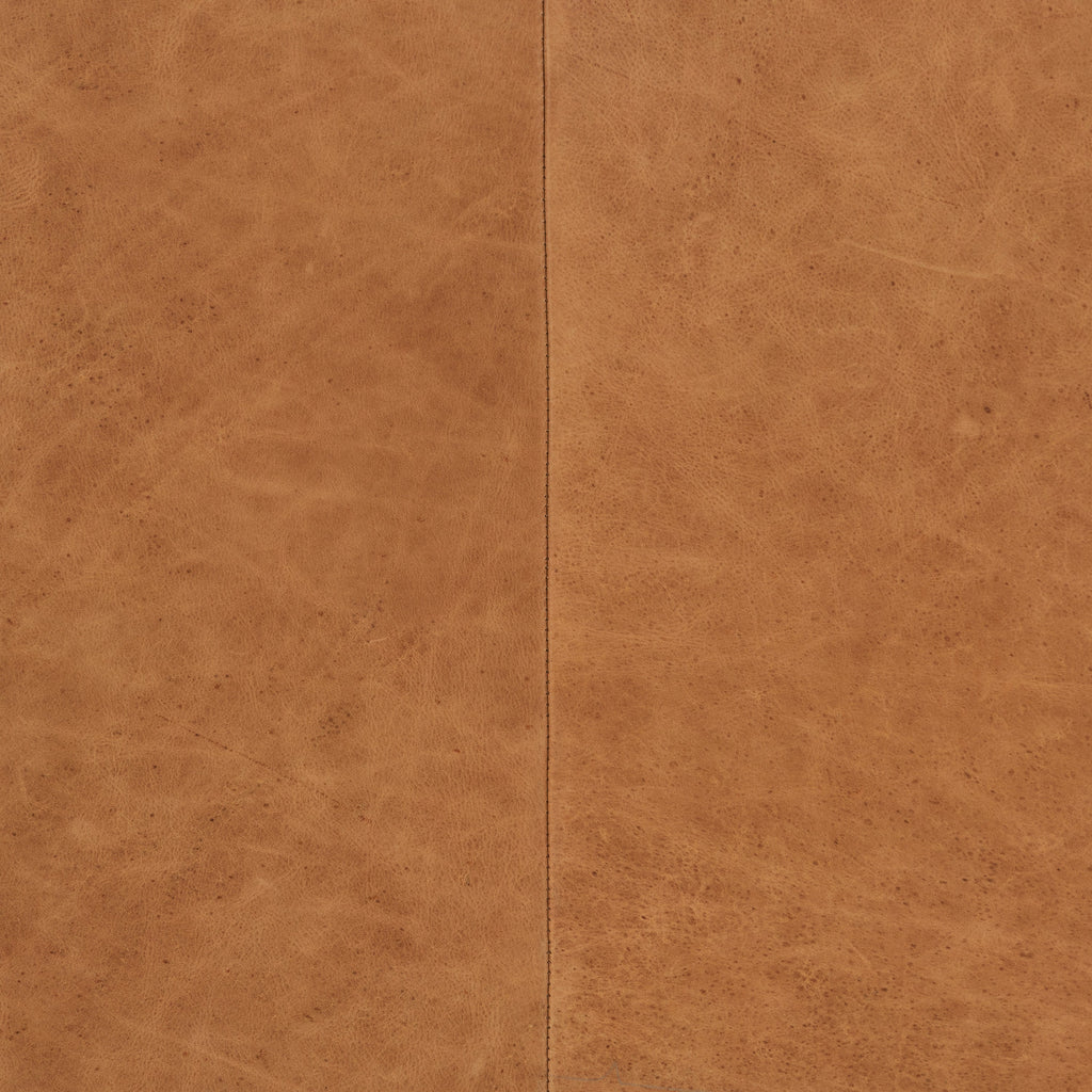 Fauteuil en cuir | Tan cognac