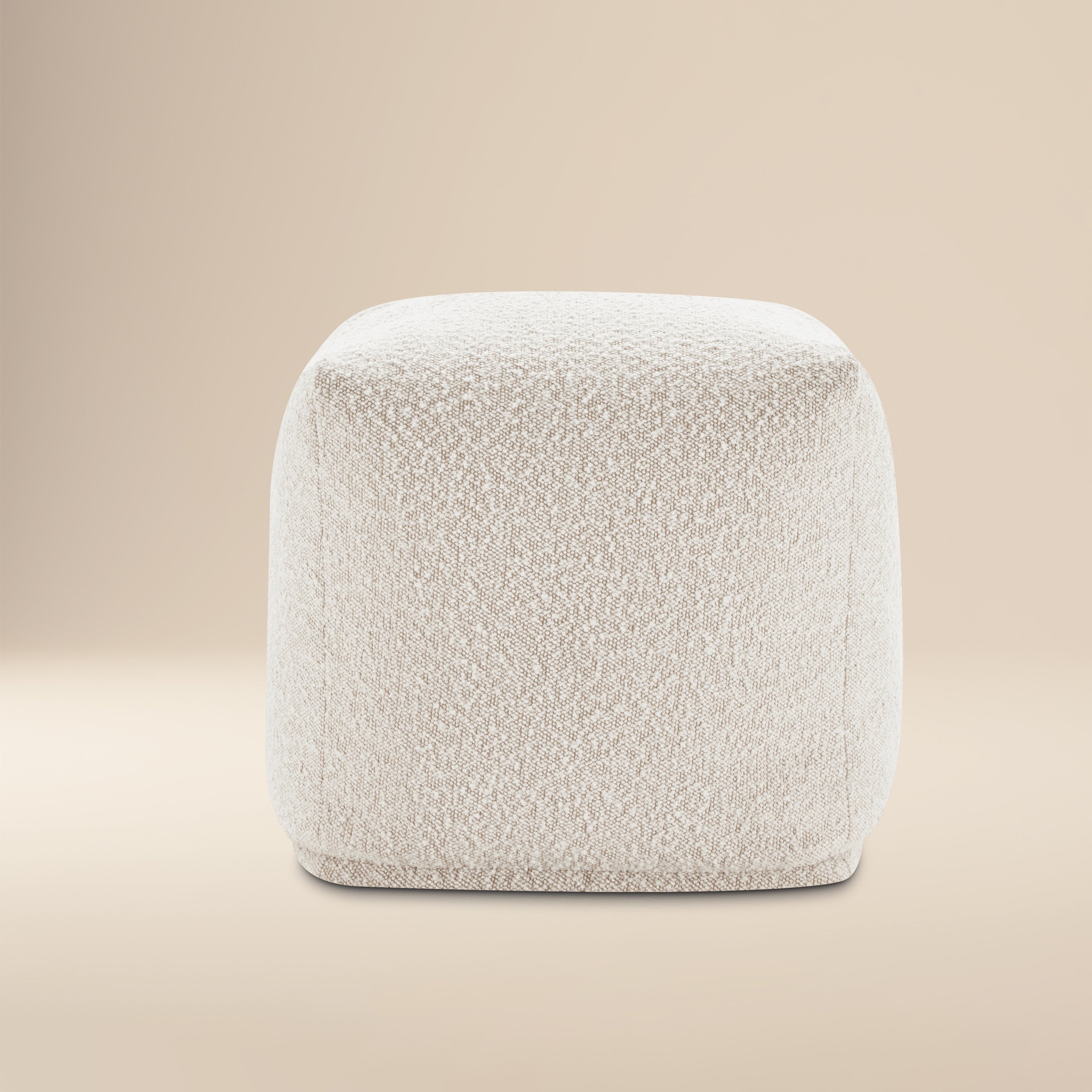 Pouf | Boucle Blanc Écume