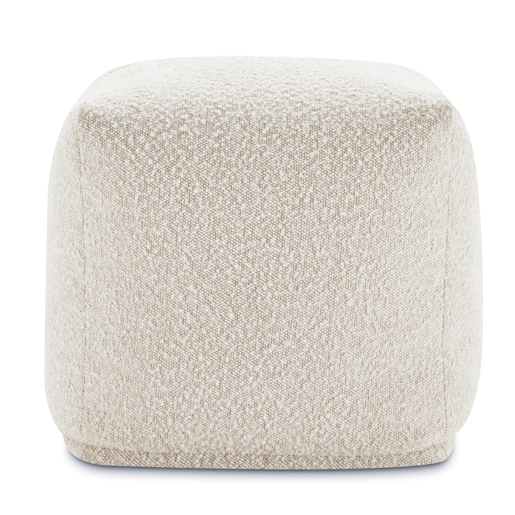 Pouf | Boucle Blanc Écume