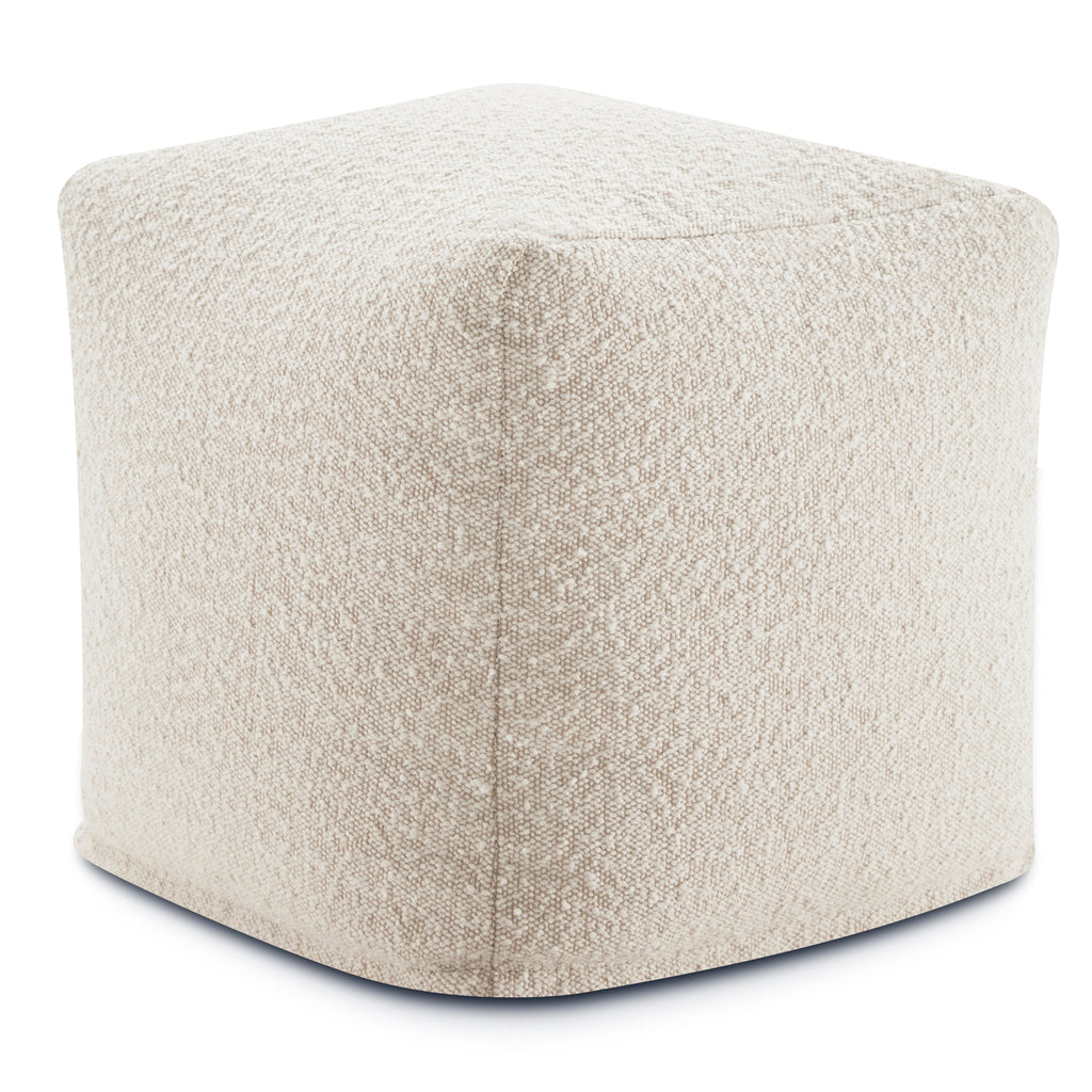 Pouf | Boucle Blanc Écume