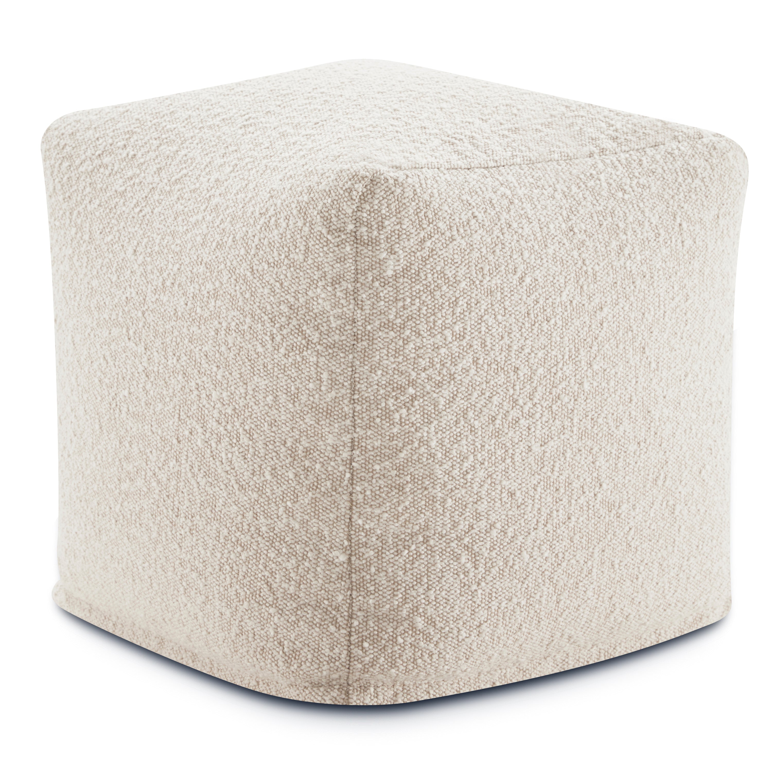 Pouf | Boucle Blanc Écume