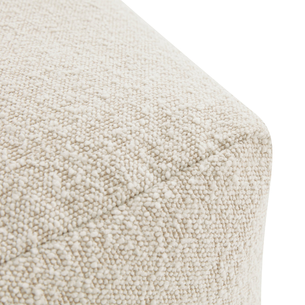 Pouf | Boucle Blanc Écume