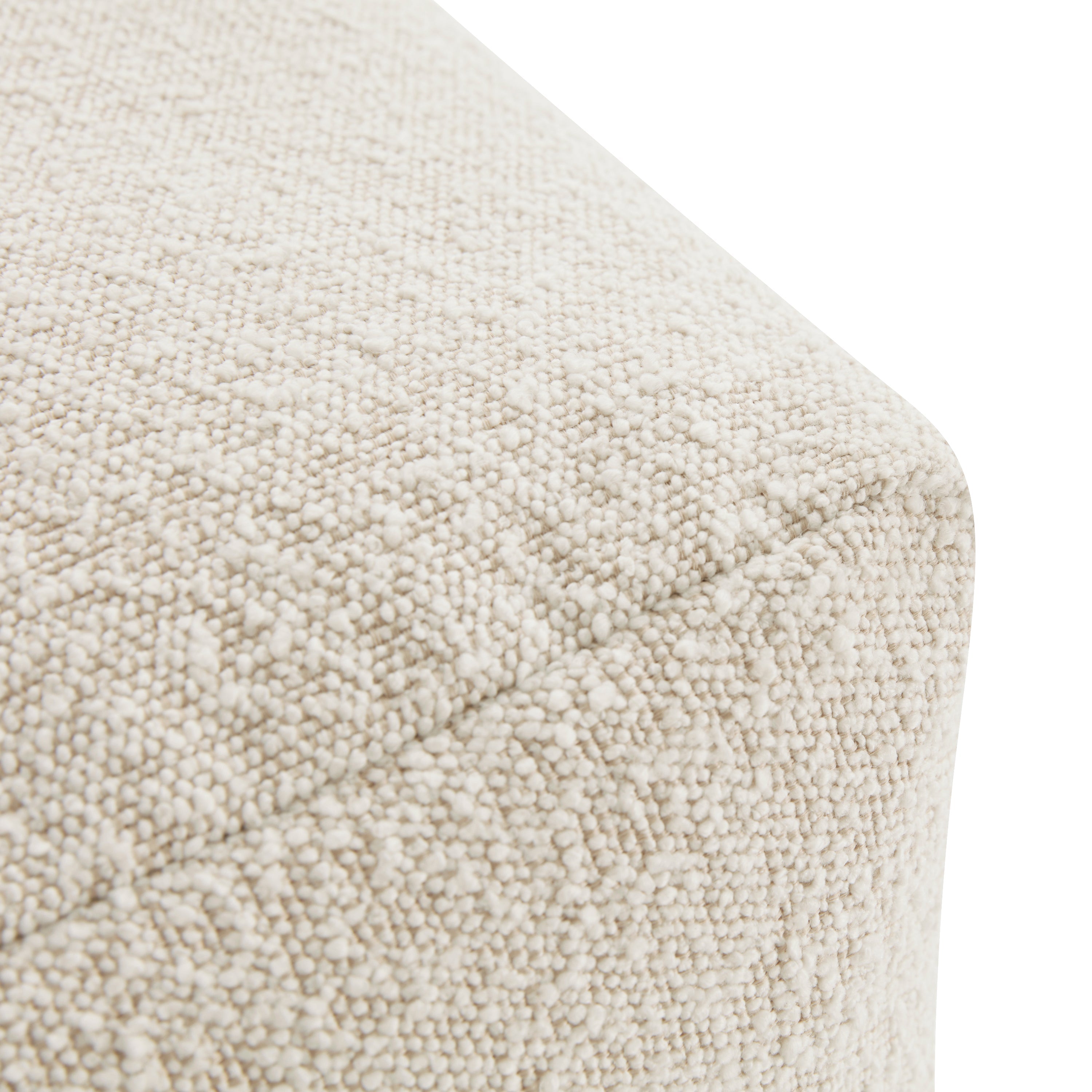 Pouf | Boucle Blanc Écume