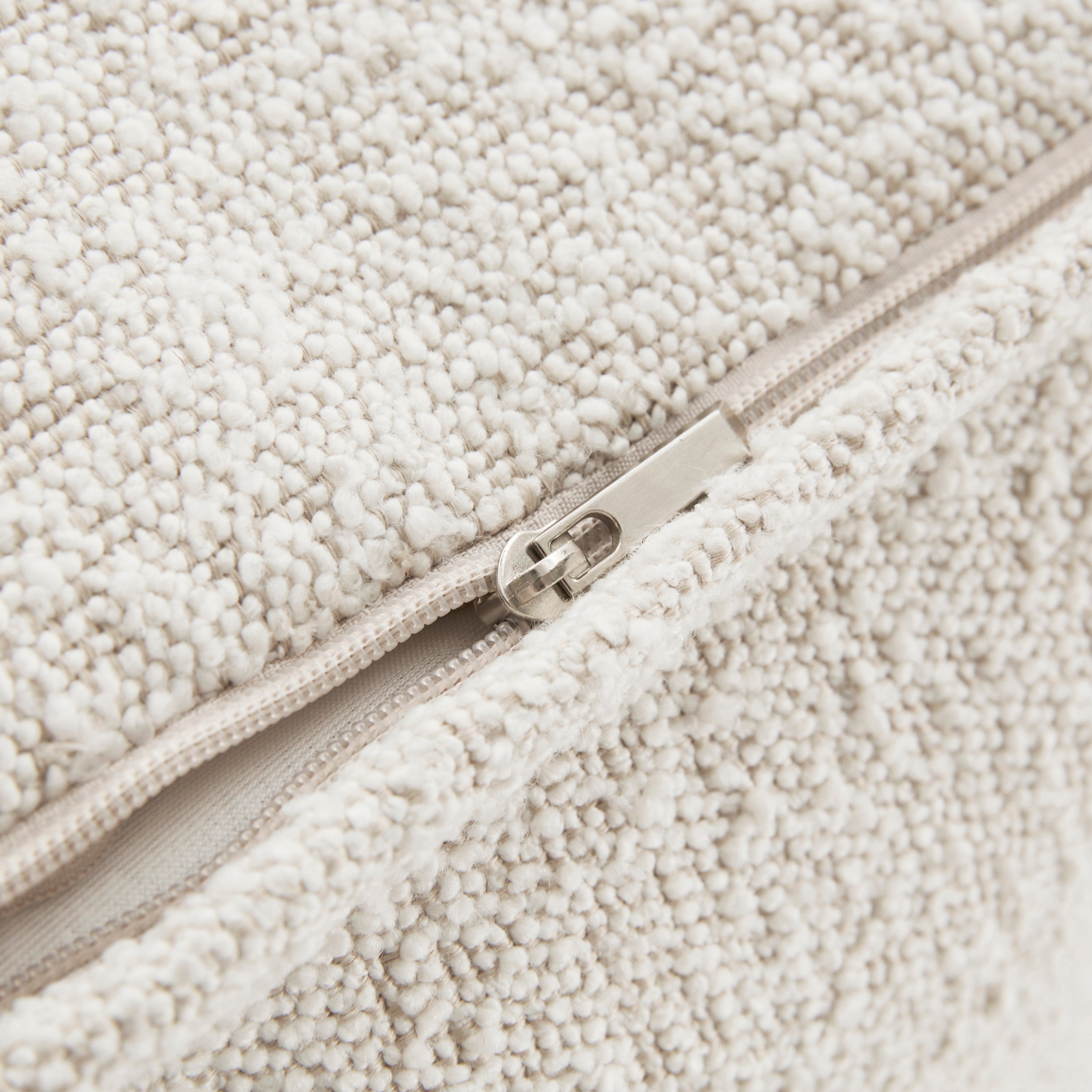 Pouf | Boucle Blanc Écume