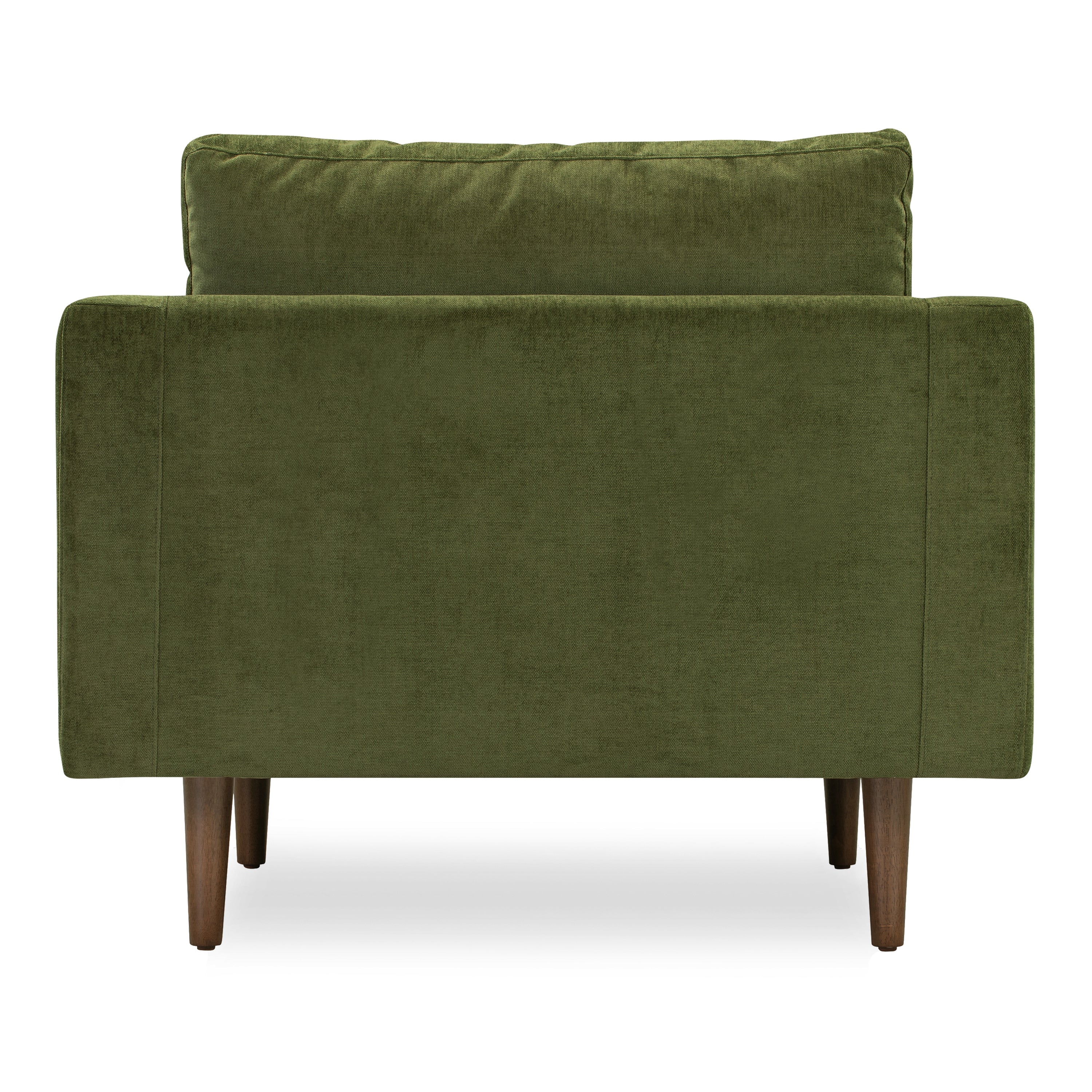Fauteuil en velours | Vert vieilli