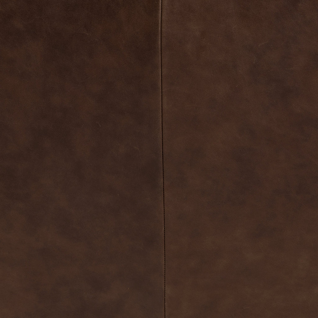 Fauteuil en cuir | Marron chocolat