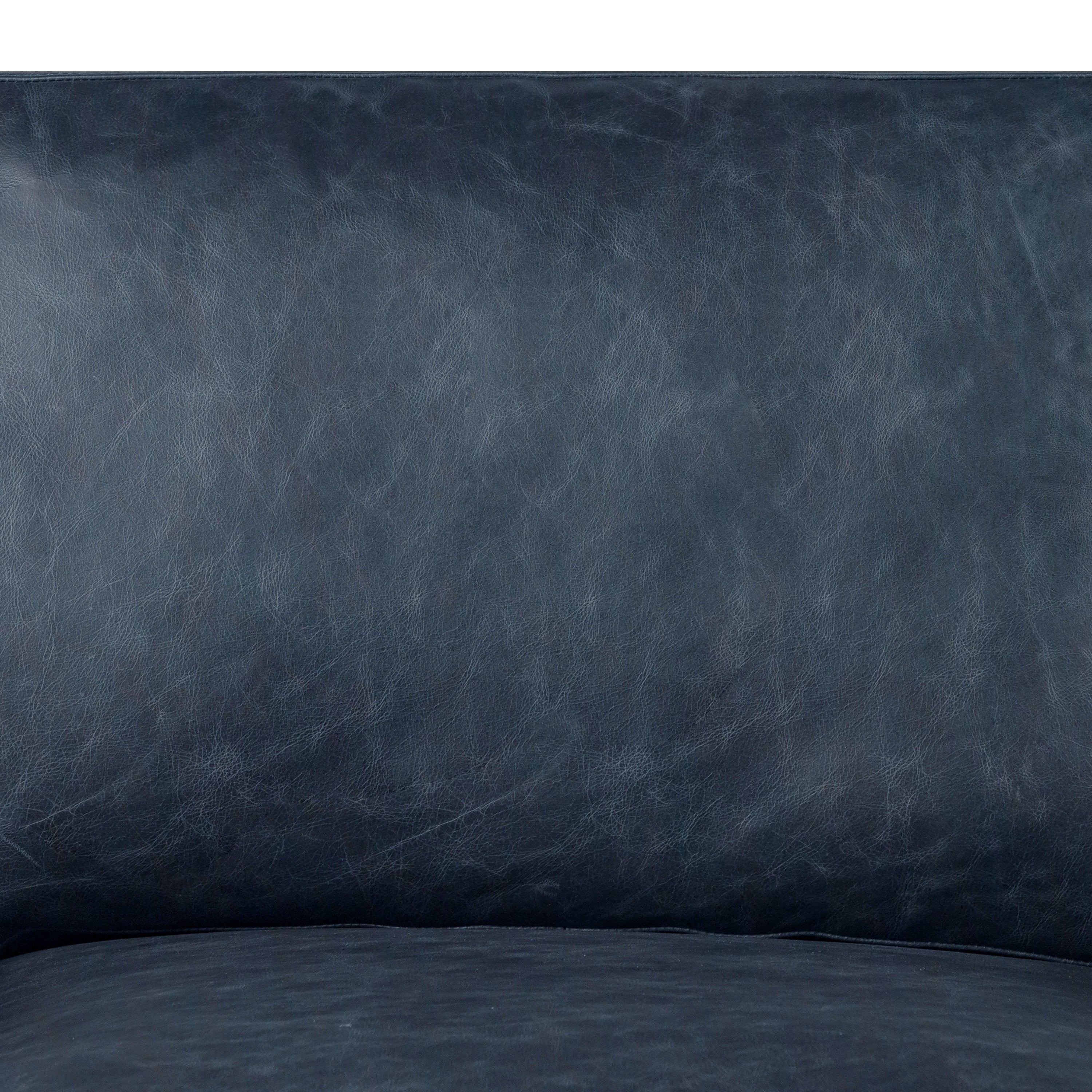 Fauteuil en cuir | Bleu nuit
