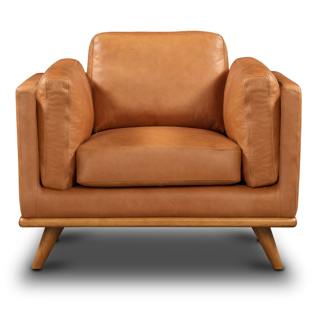 Fauteuil en cuir | Tan